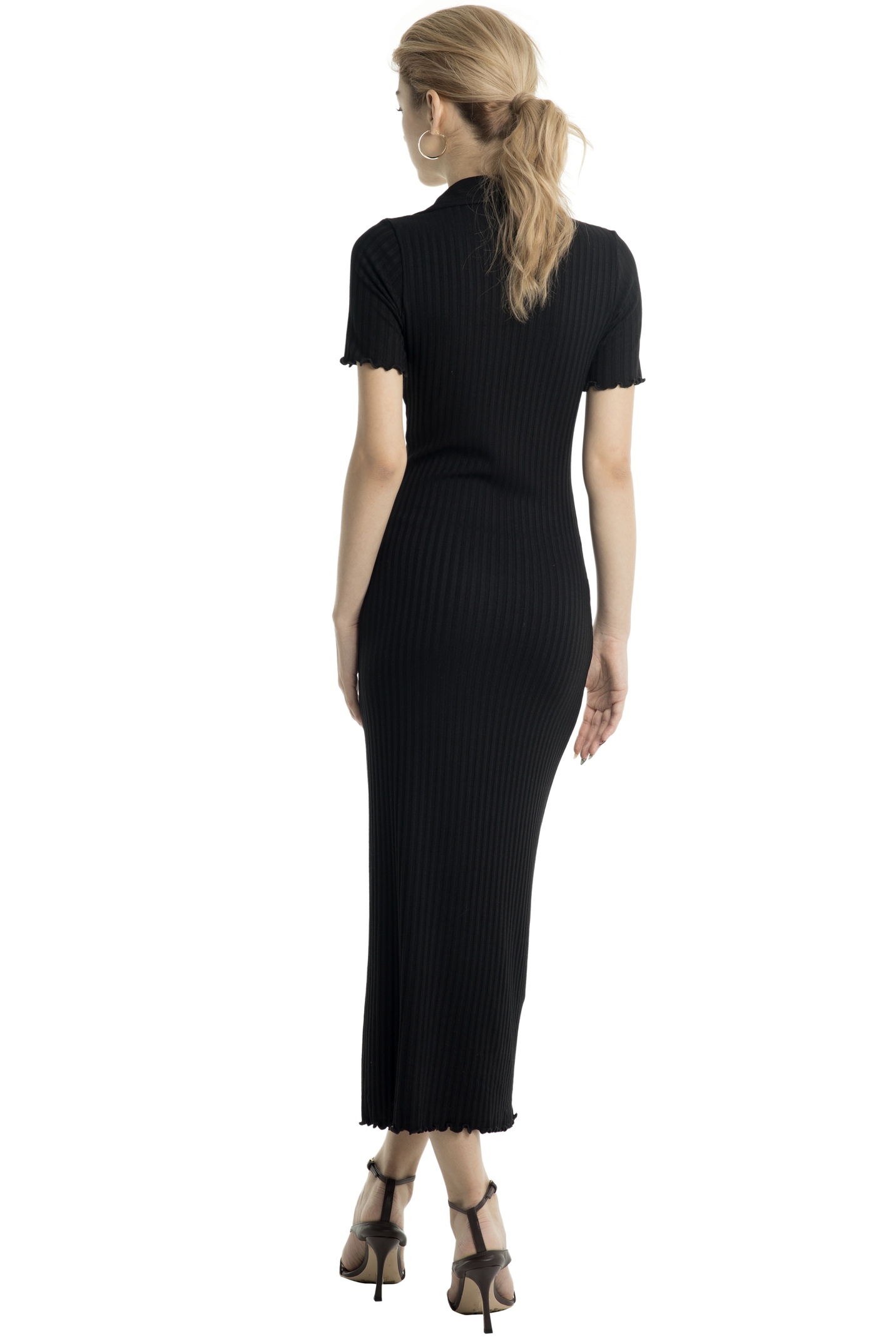 SVC POLO DRESS - BLACK