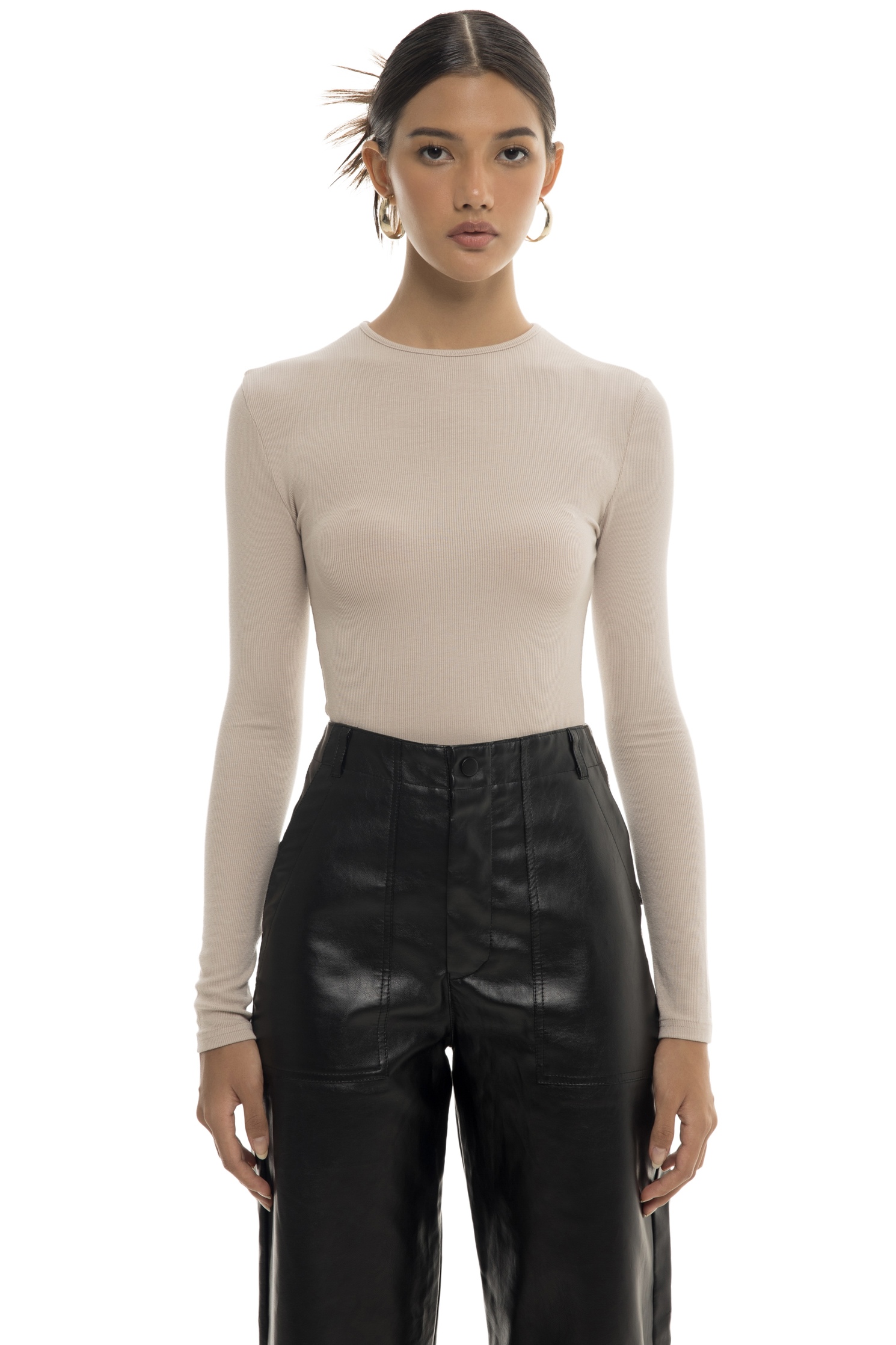HERITAGE SLIM BODYSUIT - BEIGE