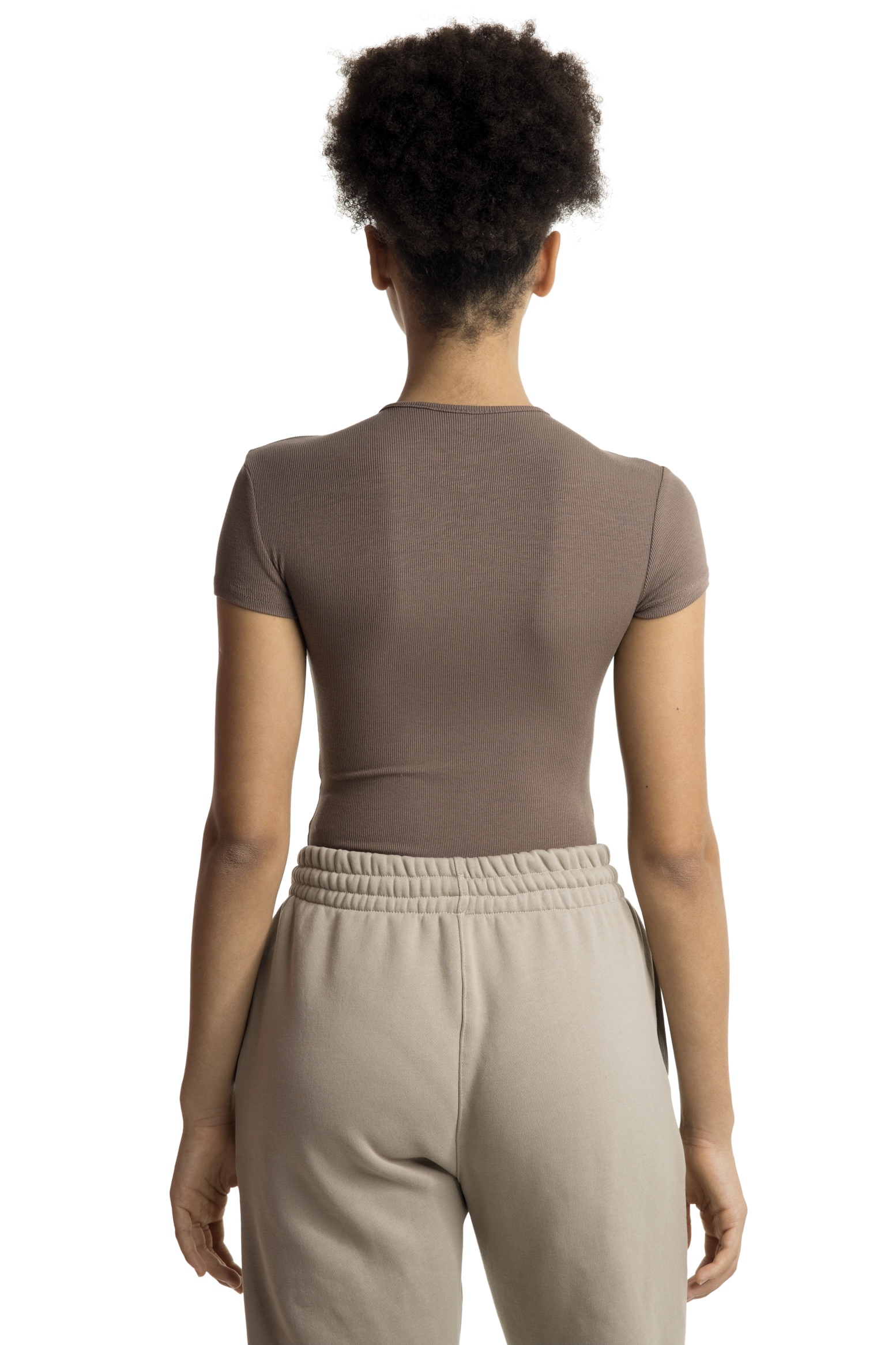 ALMOS BODYSUIT - DARK BROWN