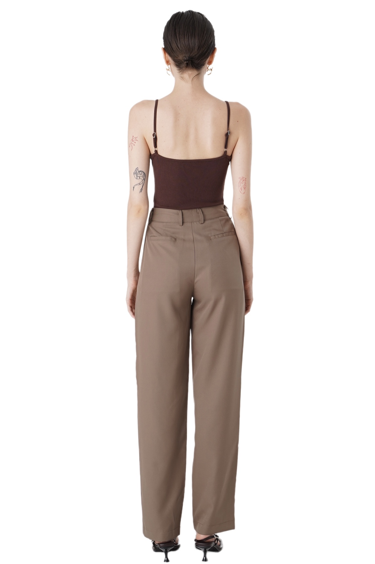 CAMI BODYSUIT - COFFEE