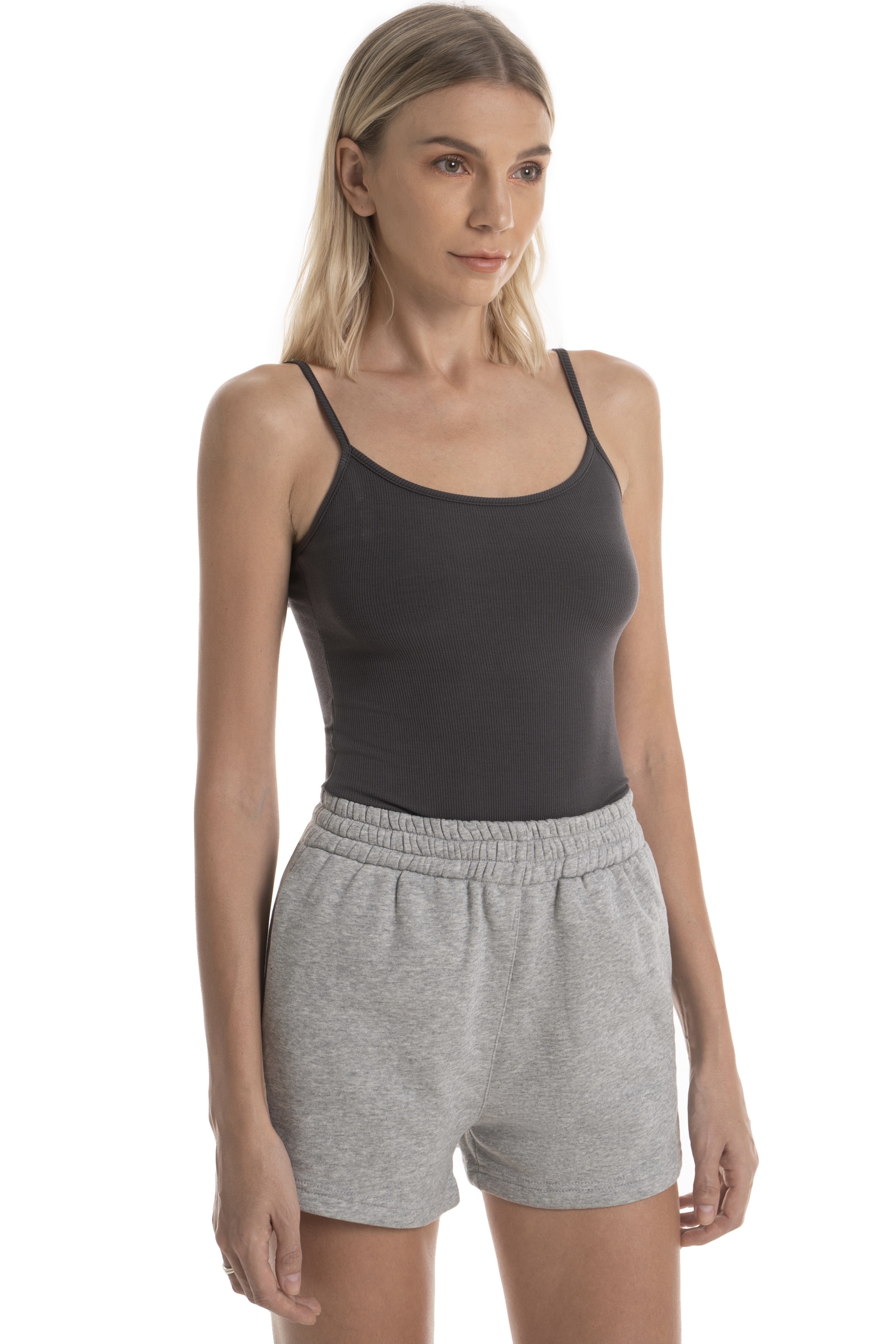 CAMI BODYSUIT - COOL GREY