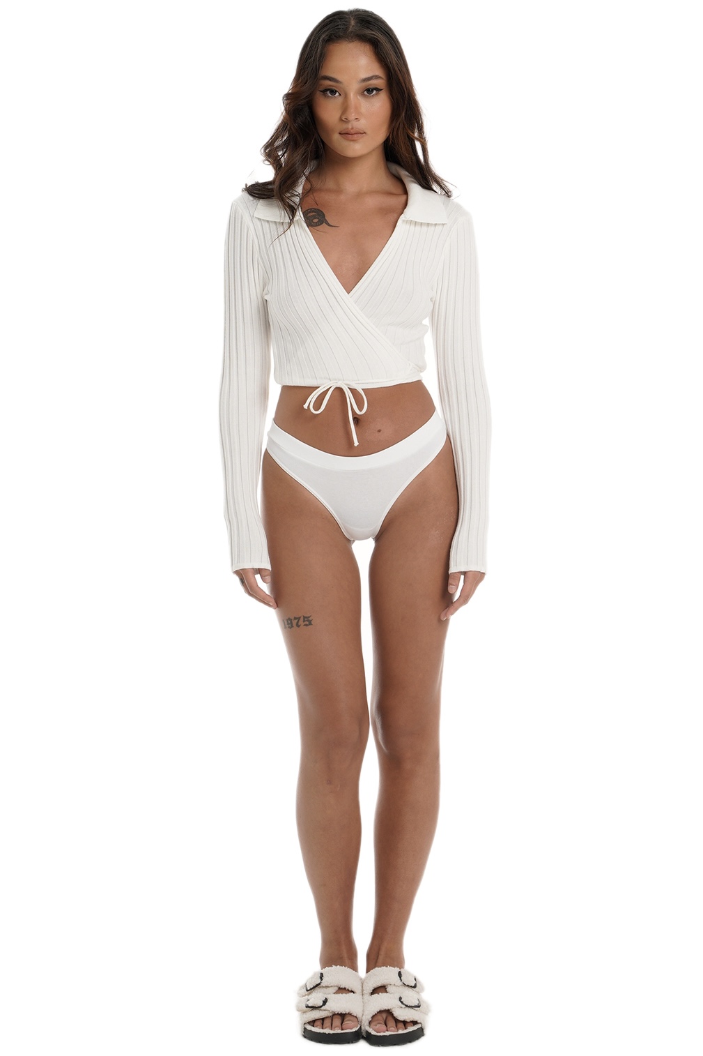 COSY FLAT SANDAL - OFF WHITE