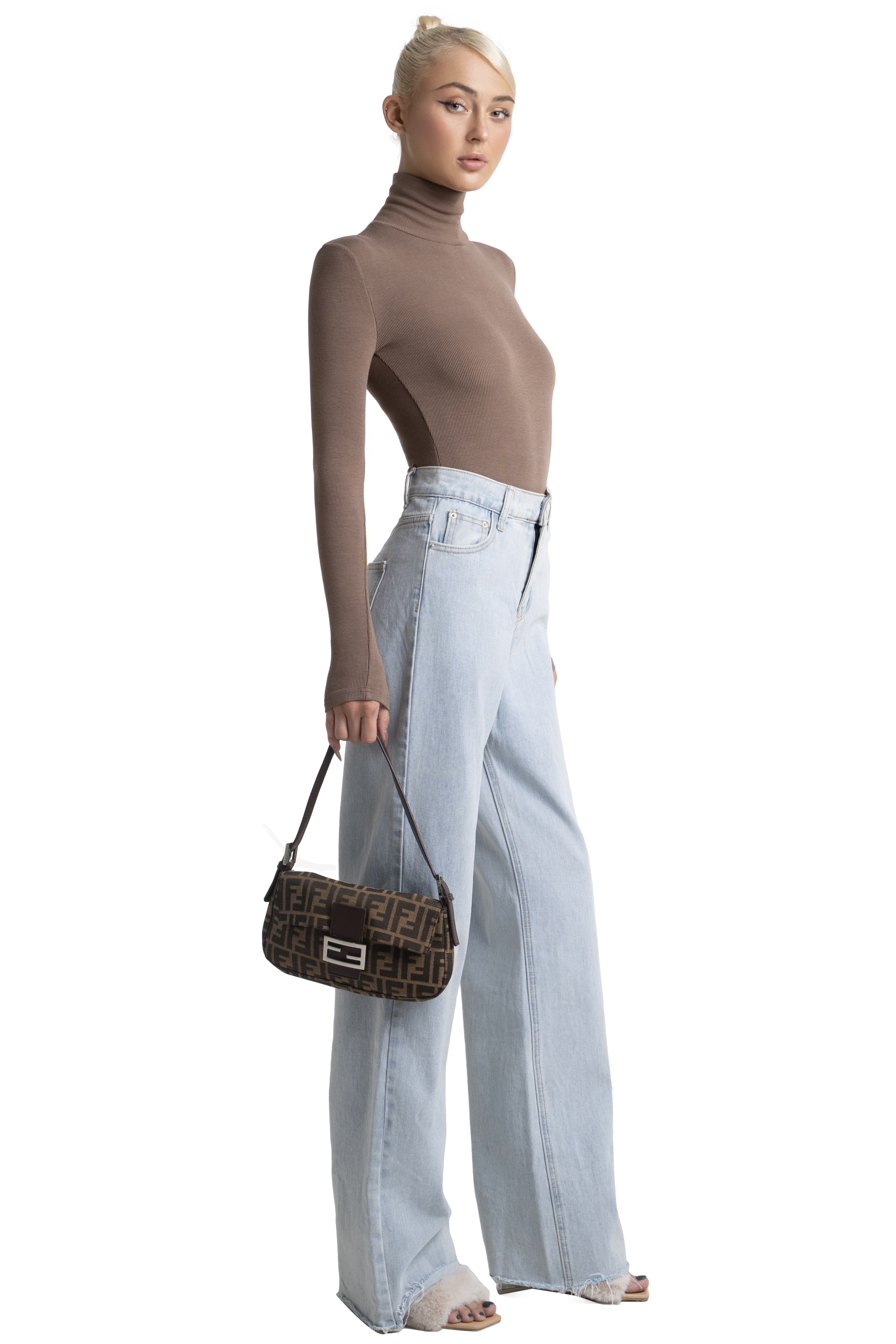 MONA BODYSUIT - DARK BROWN