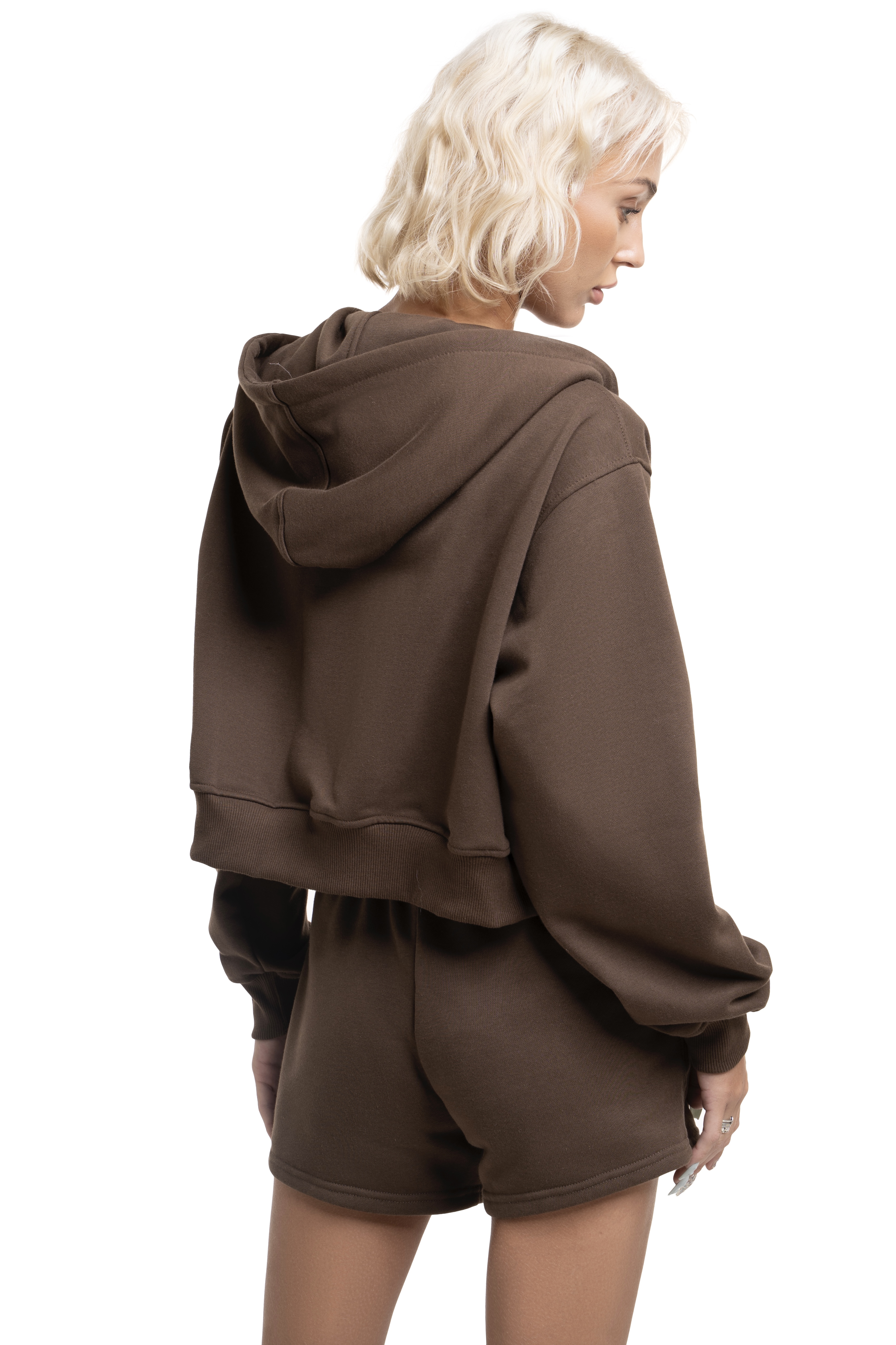 ALEX HOODED JACKET - BROWN