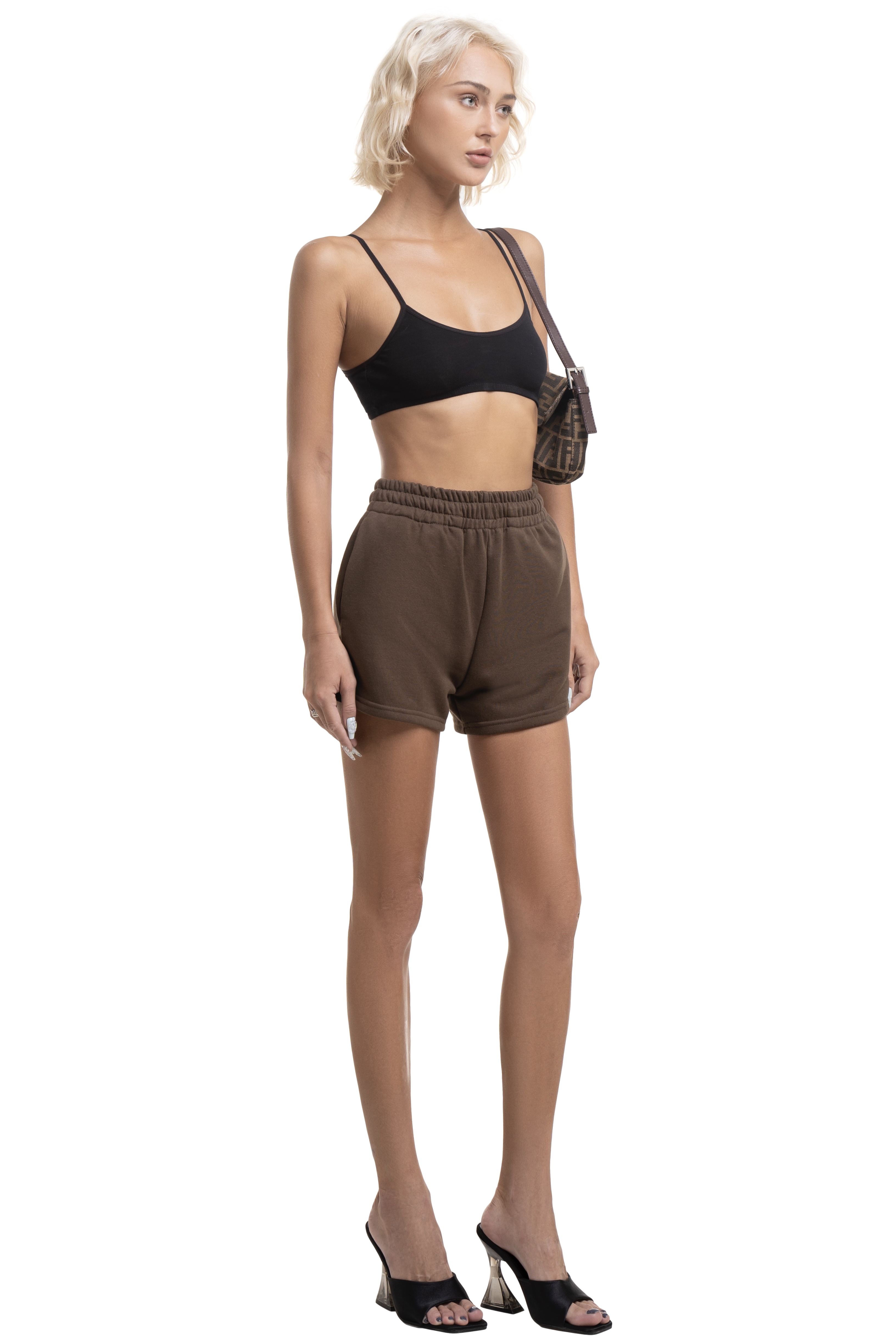 SWEATSHORT - BROWN