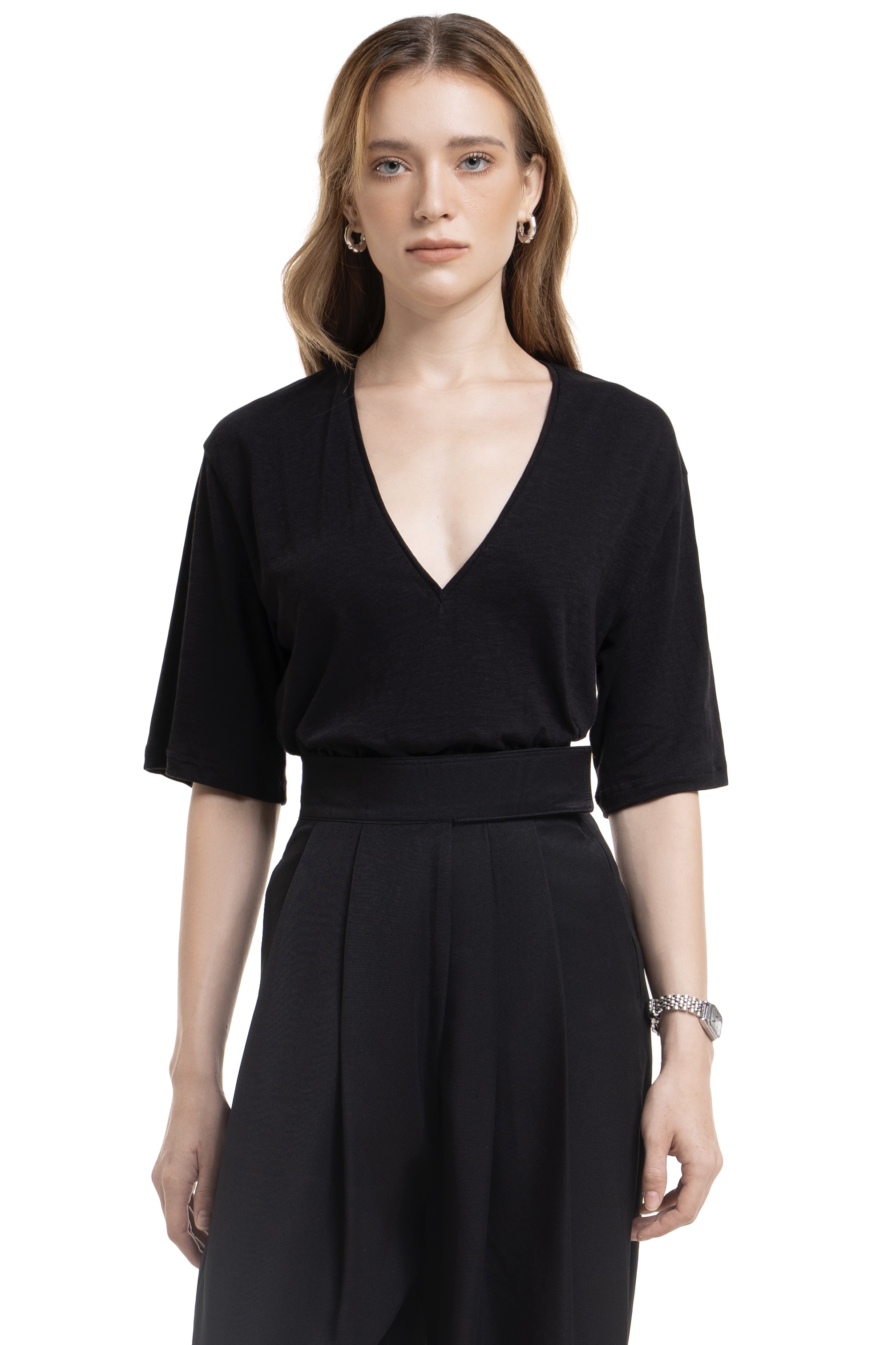 AMBER TEE - BLACK
