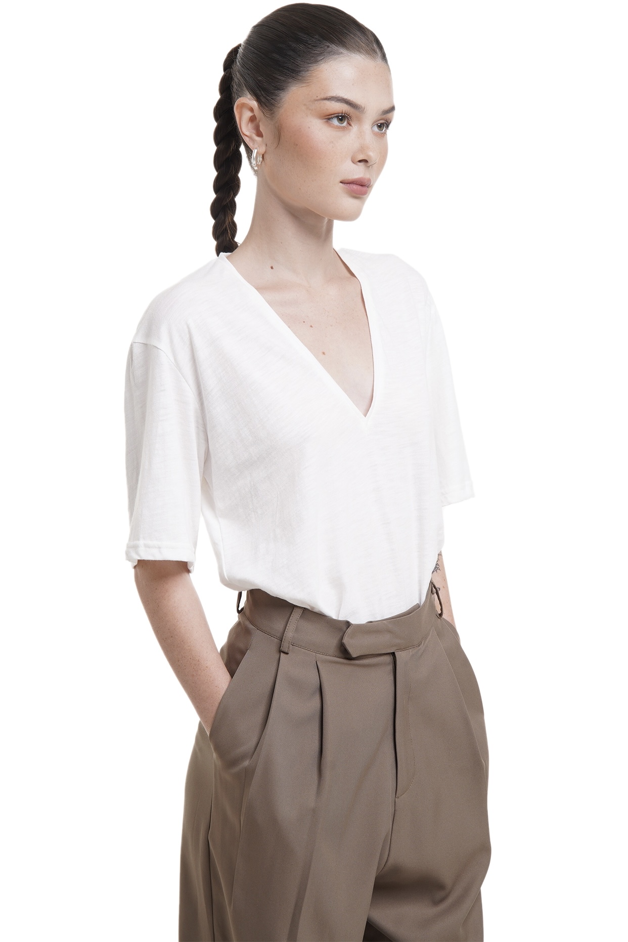 AMBER TEE - WHITE