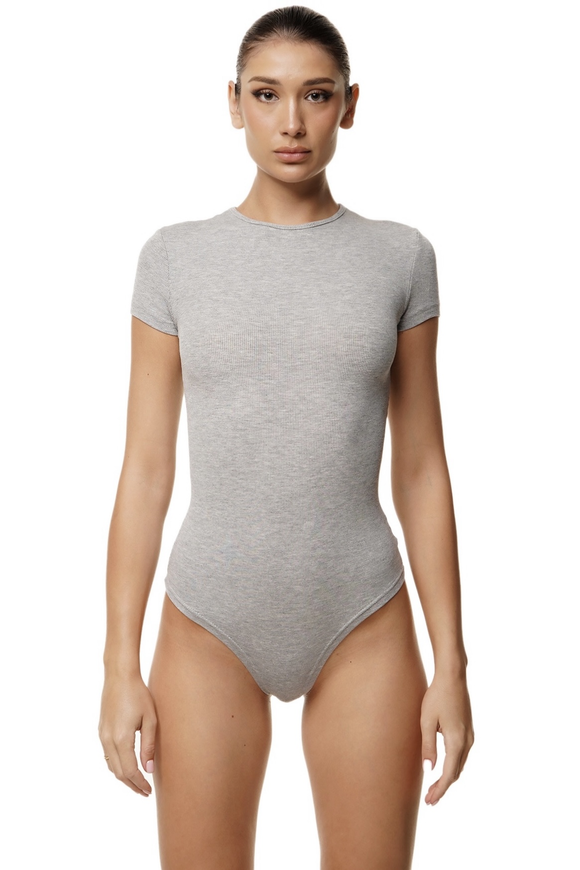 ALMOS BODYSUIT - LIGHT GREY 