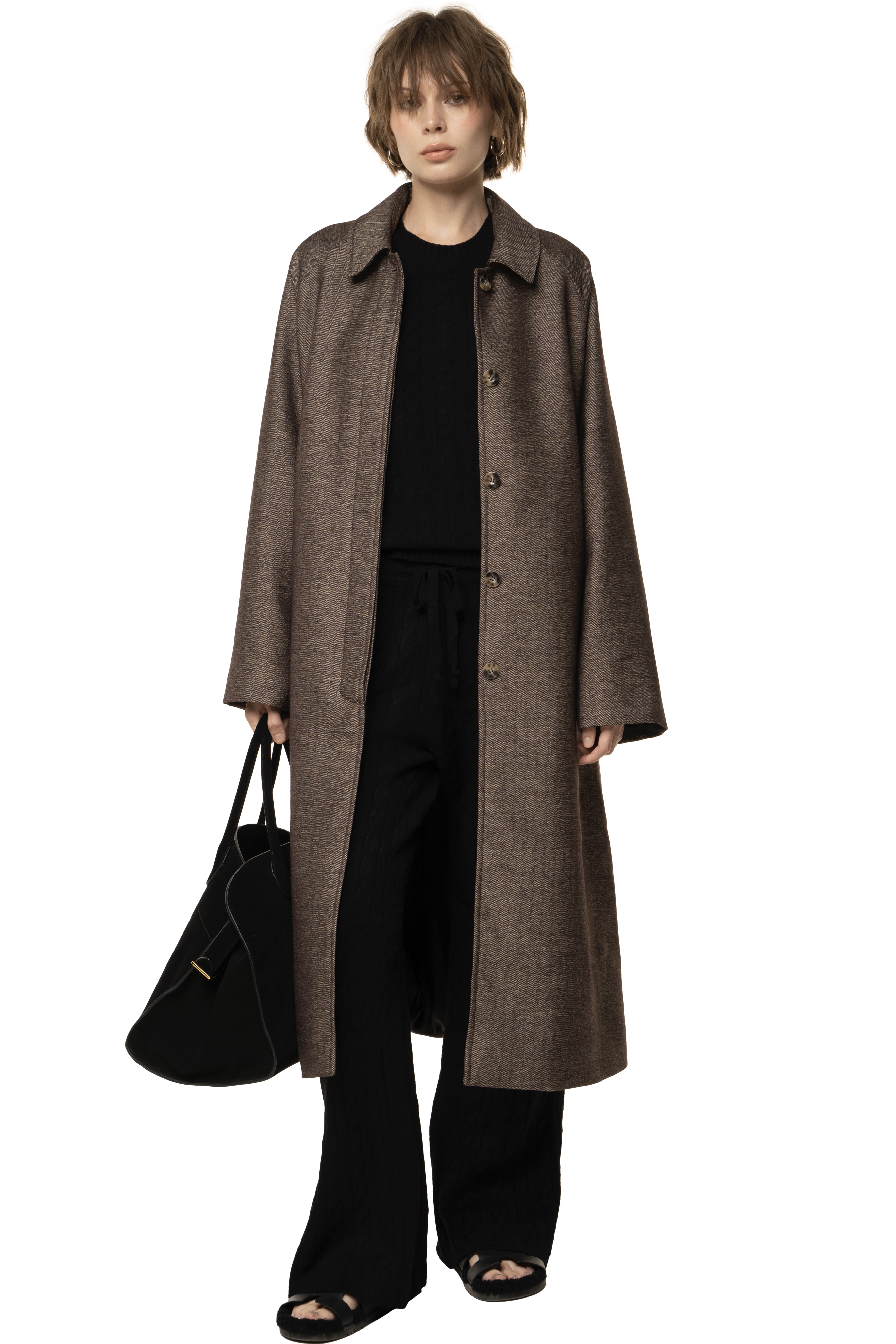 BALLON COAT - BROWN 