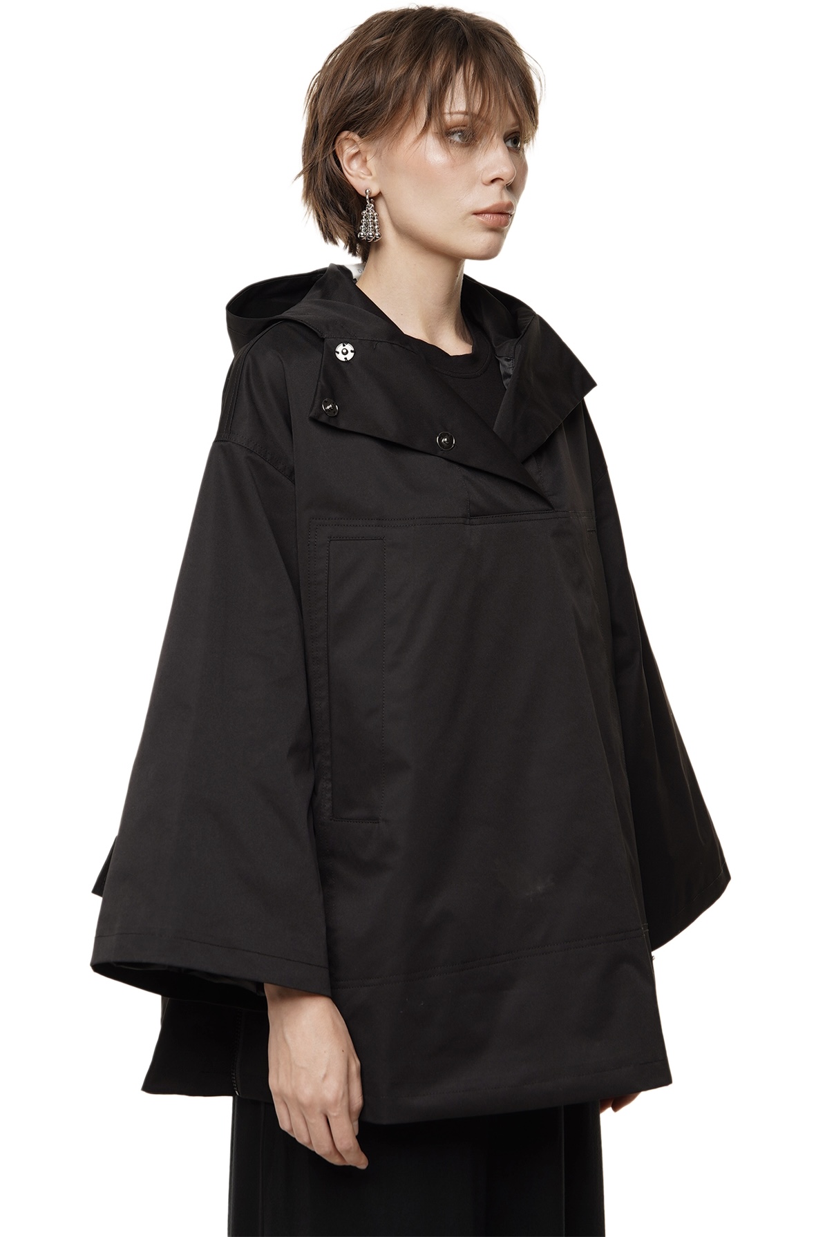 BETON HOODED JACKET - BLACK