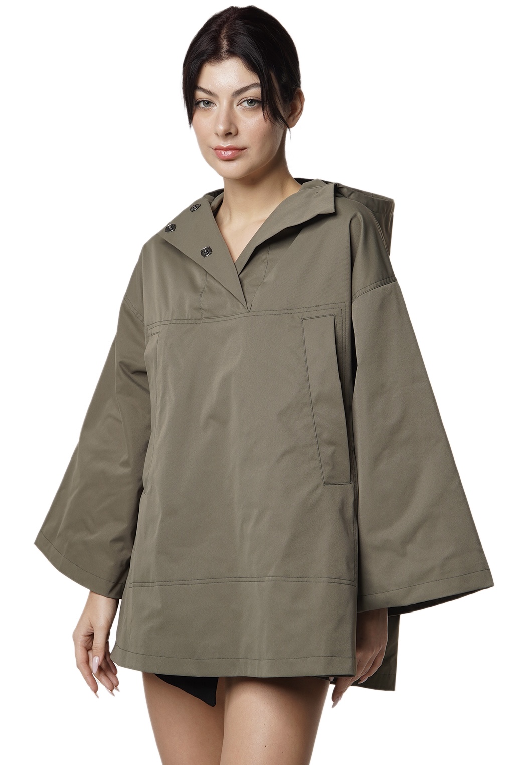 BETON HOODED JACKET - OIL GREEN