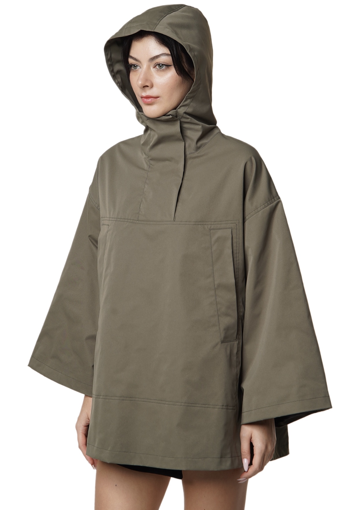 BETON HOODED JACKET - OIL GREEN