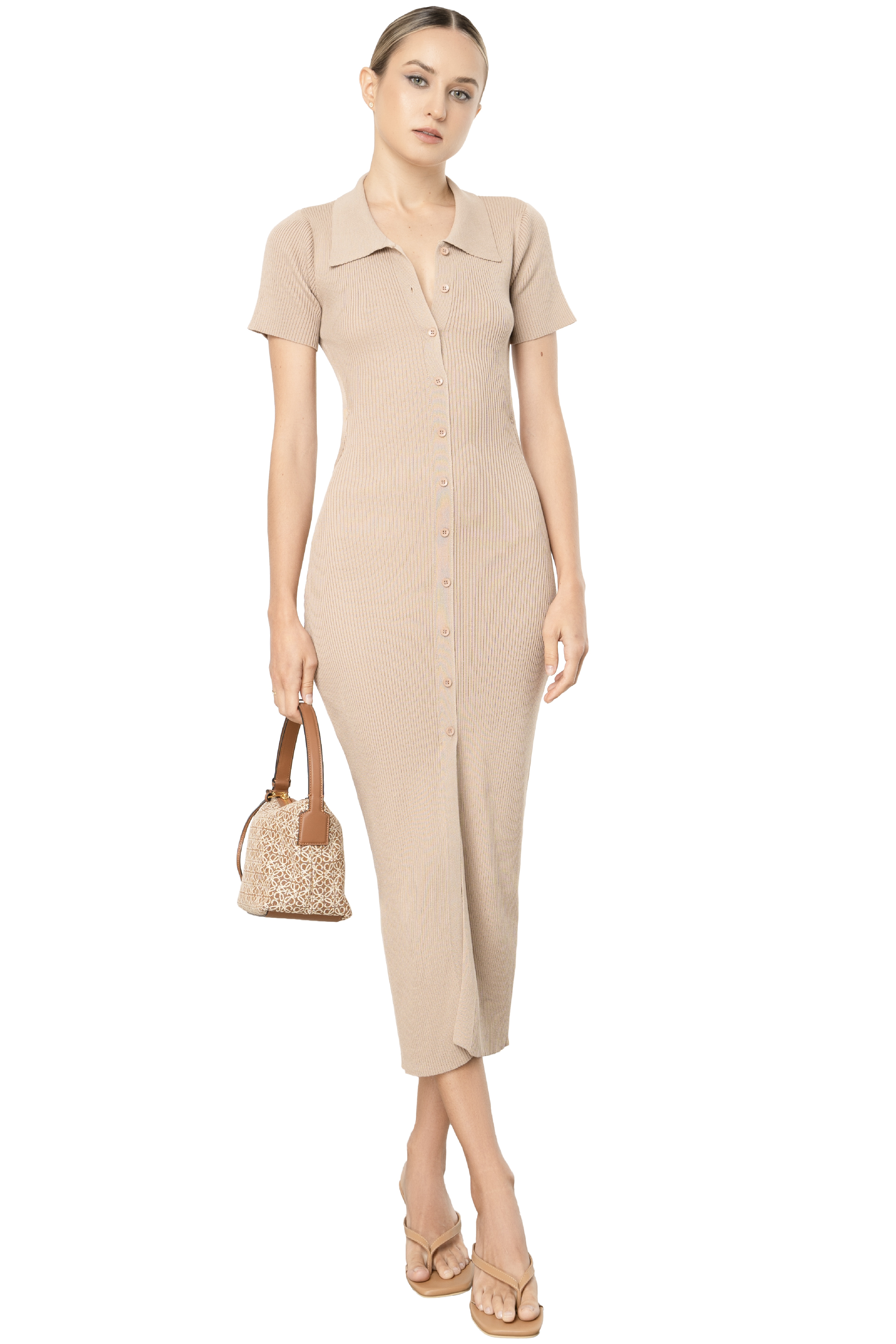 ANDIE DRESS - LIGHT BROWN