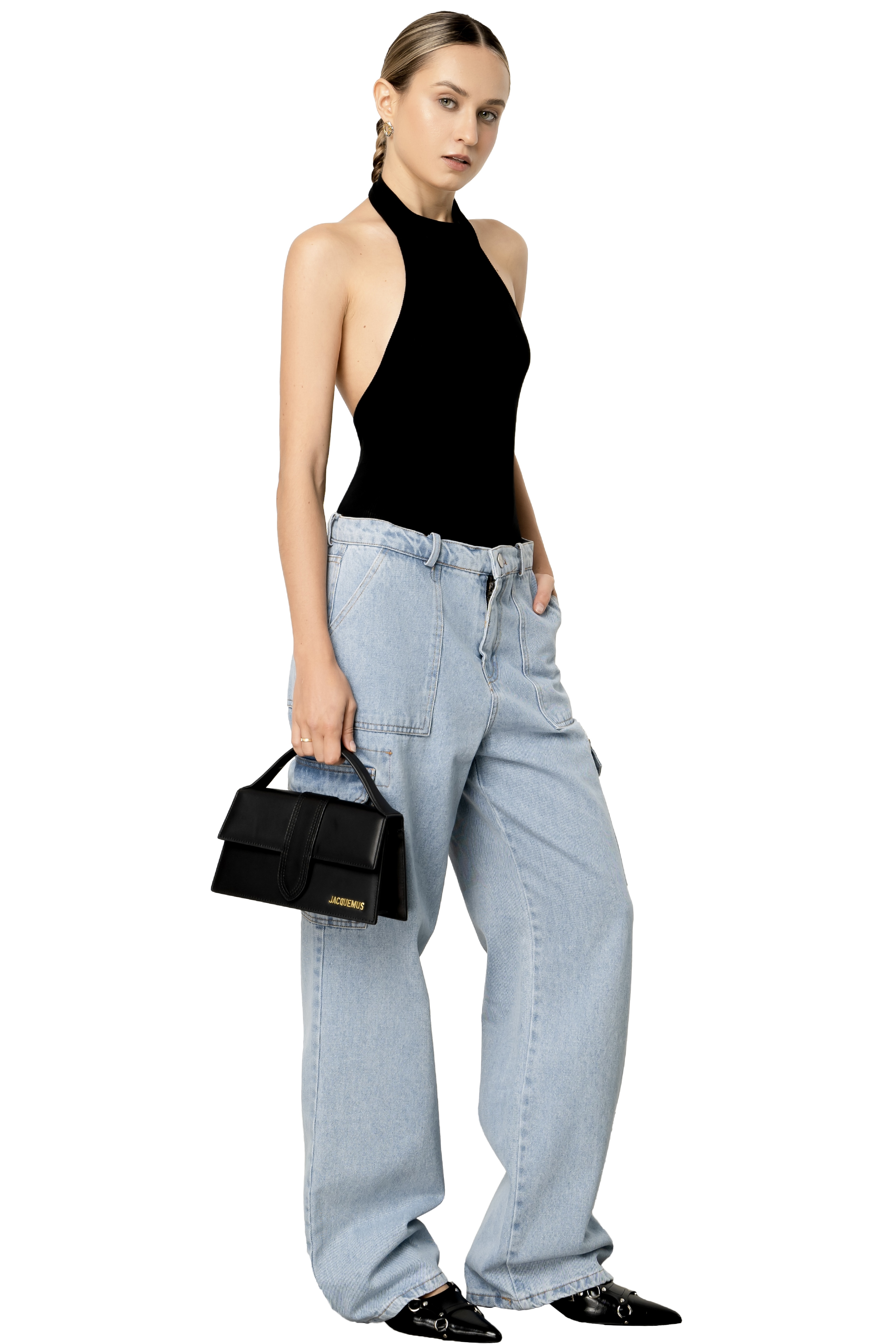 CARGO JEANS - LIGHT BLUE