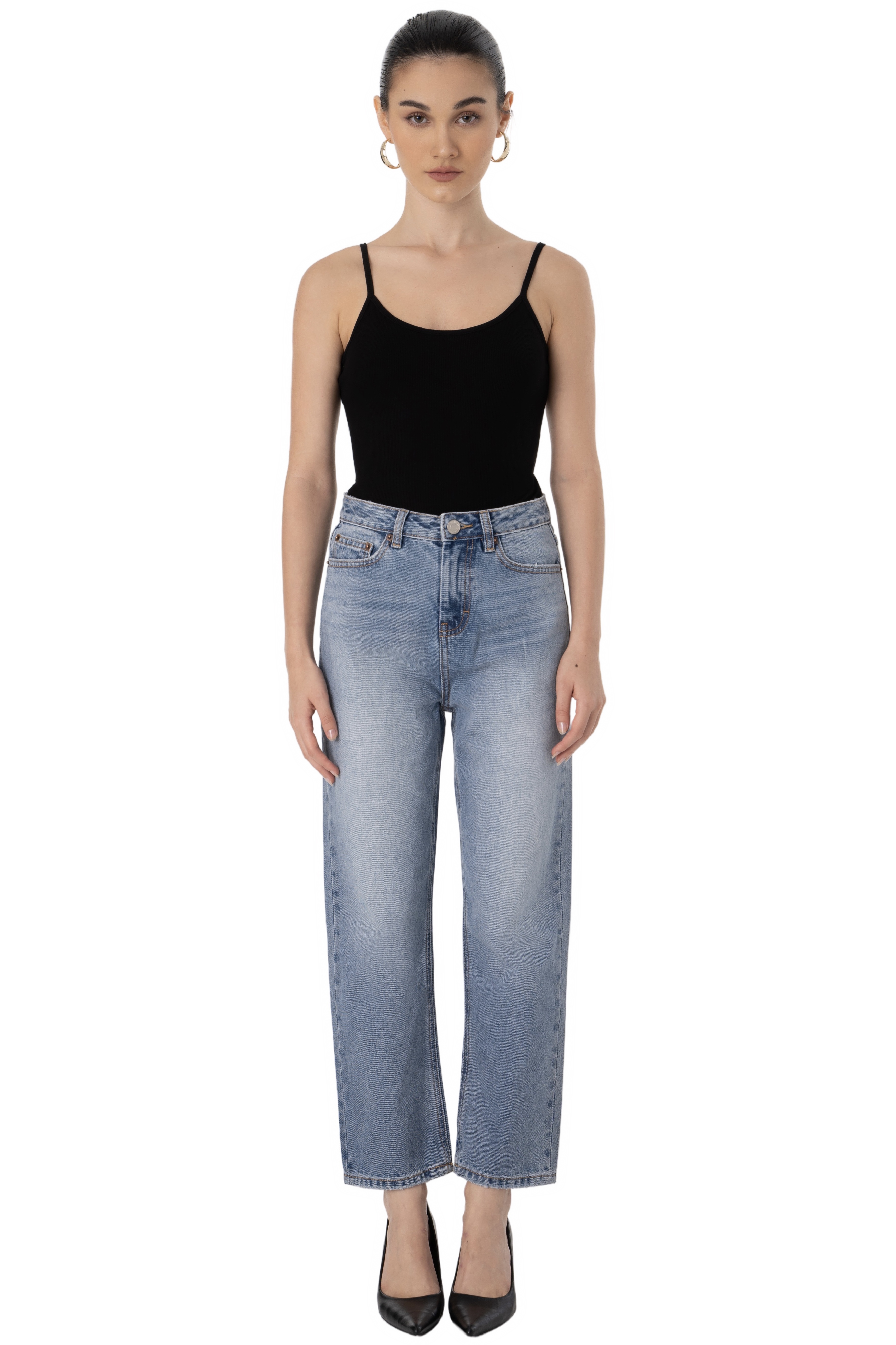 BONNIE JEANS - MEDIUM STONE