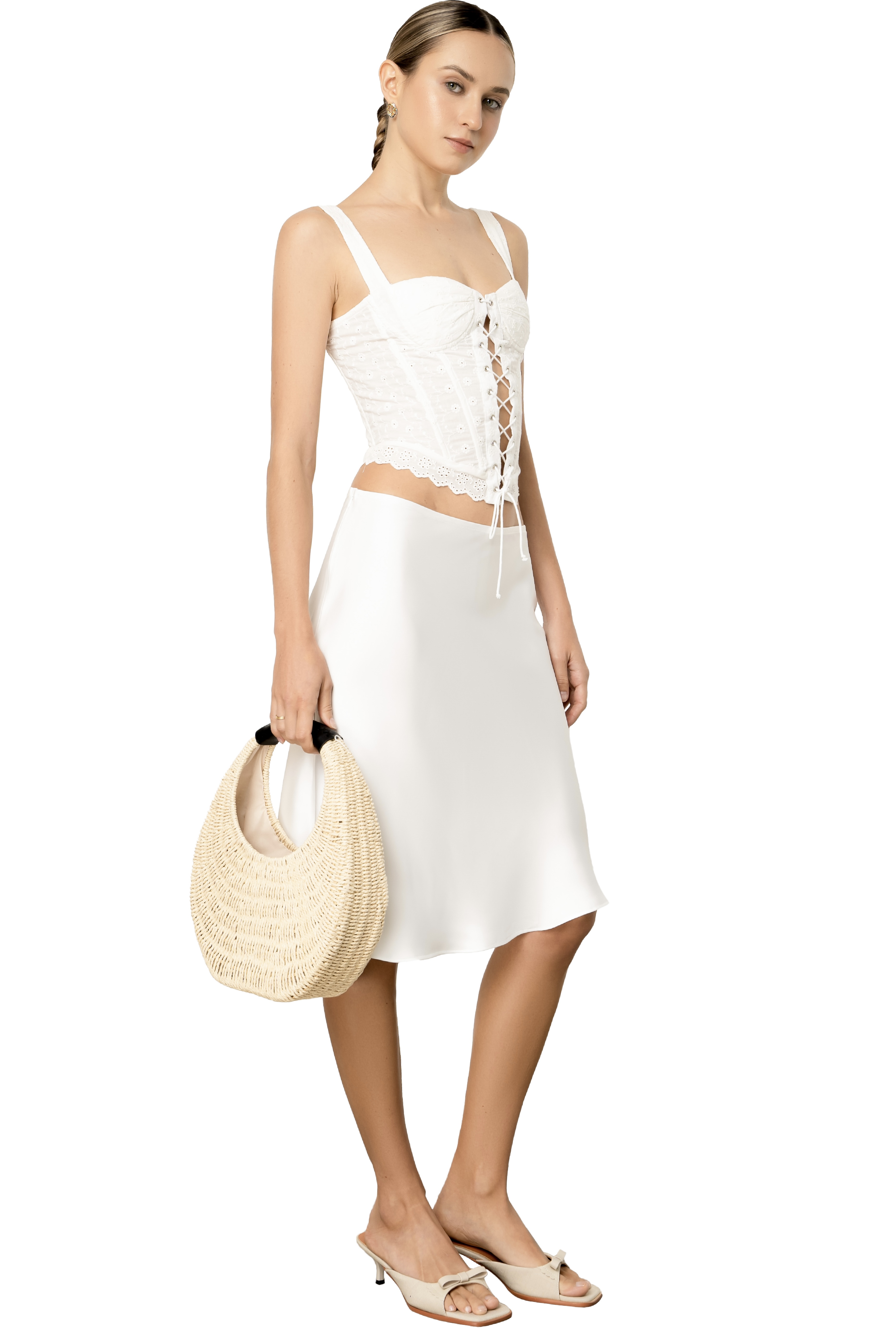 FLAVIE SKIRT - WHITE