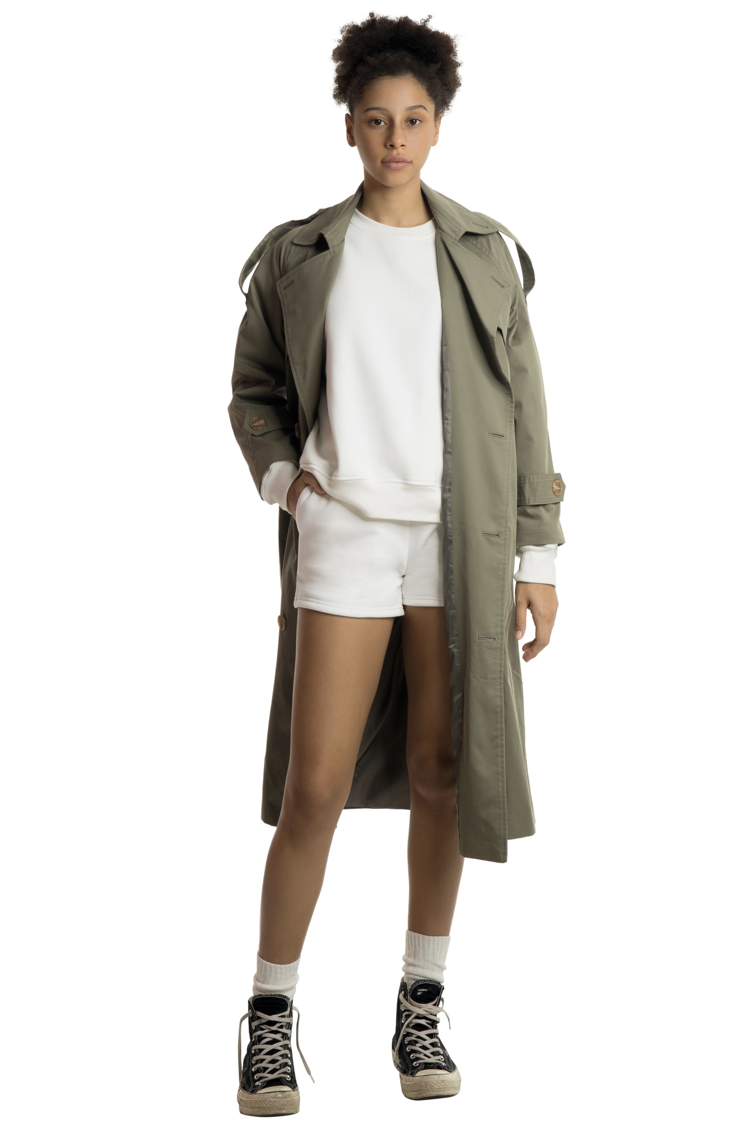 SWEATSHORT - WHITE