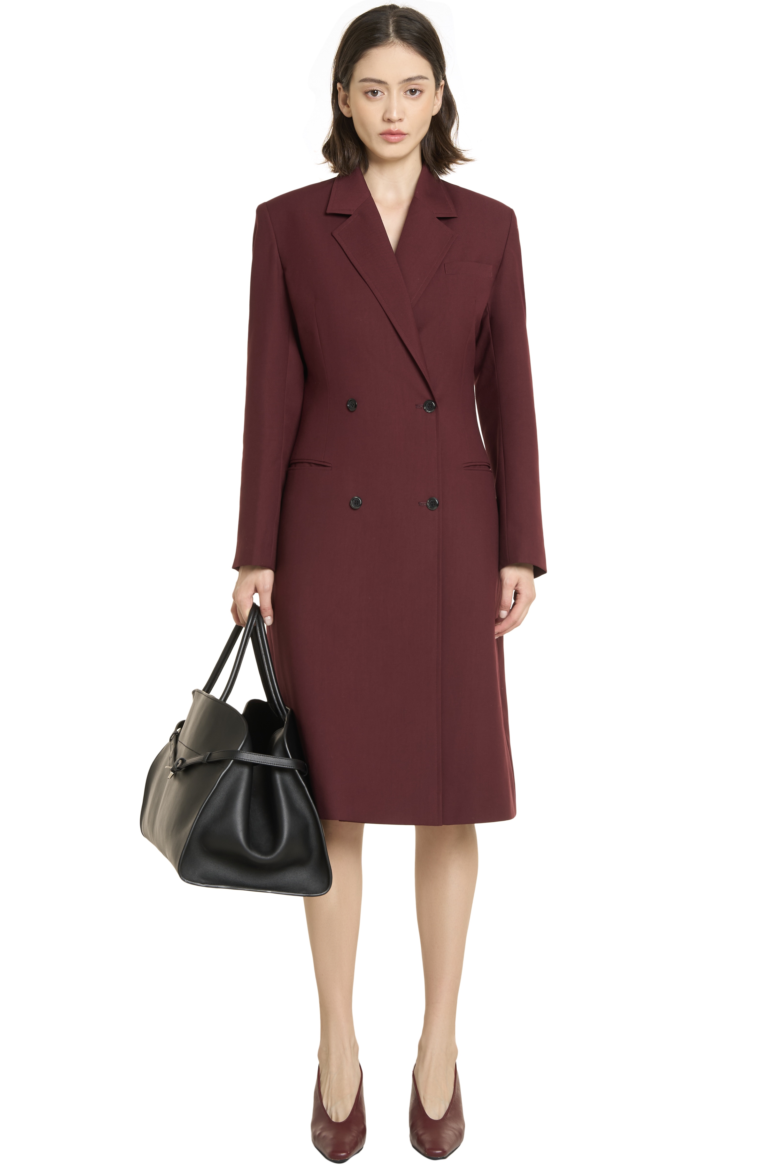 CARLSON COAT - BURGUNDY