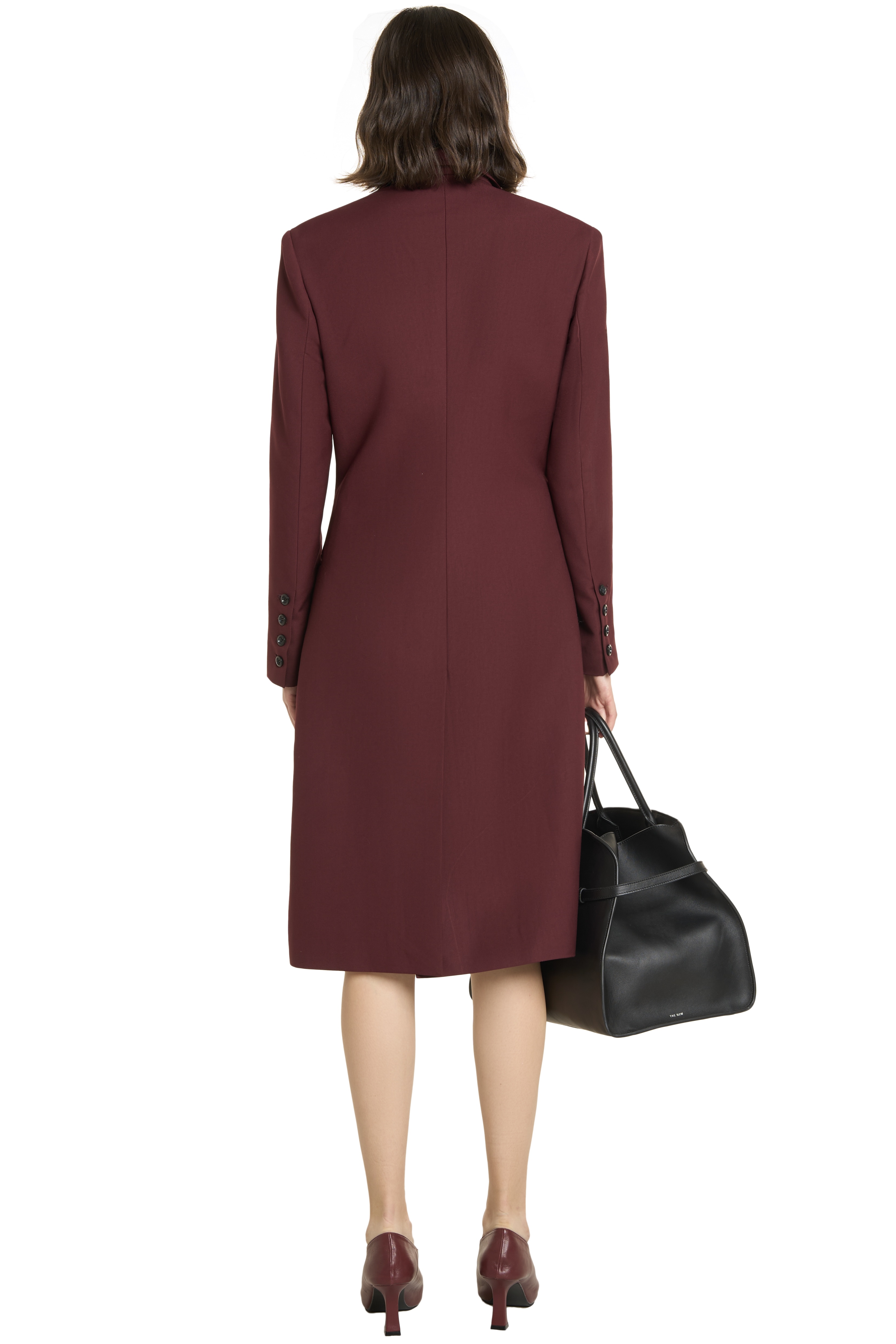 CARLSON COAT - BURGUNDY