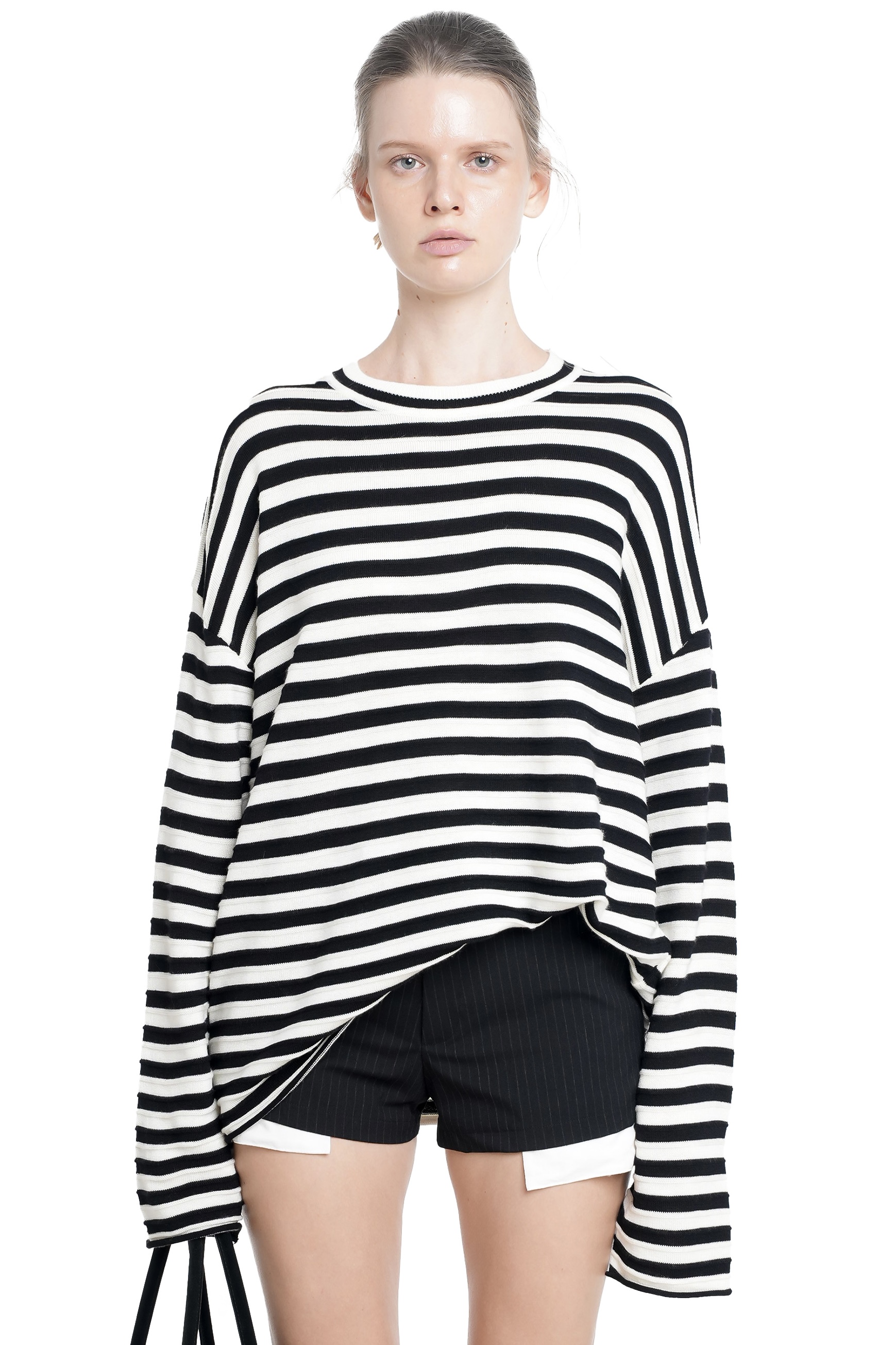 SONI TOP - BLACK AND WHITE