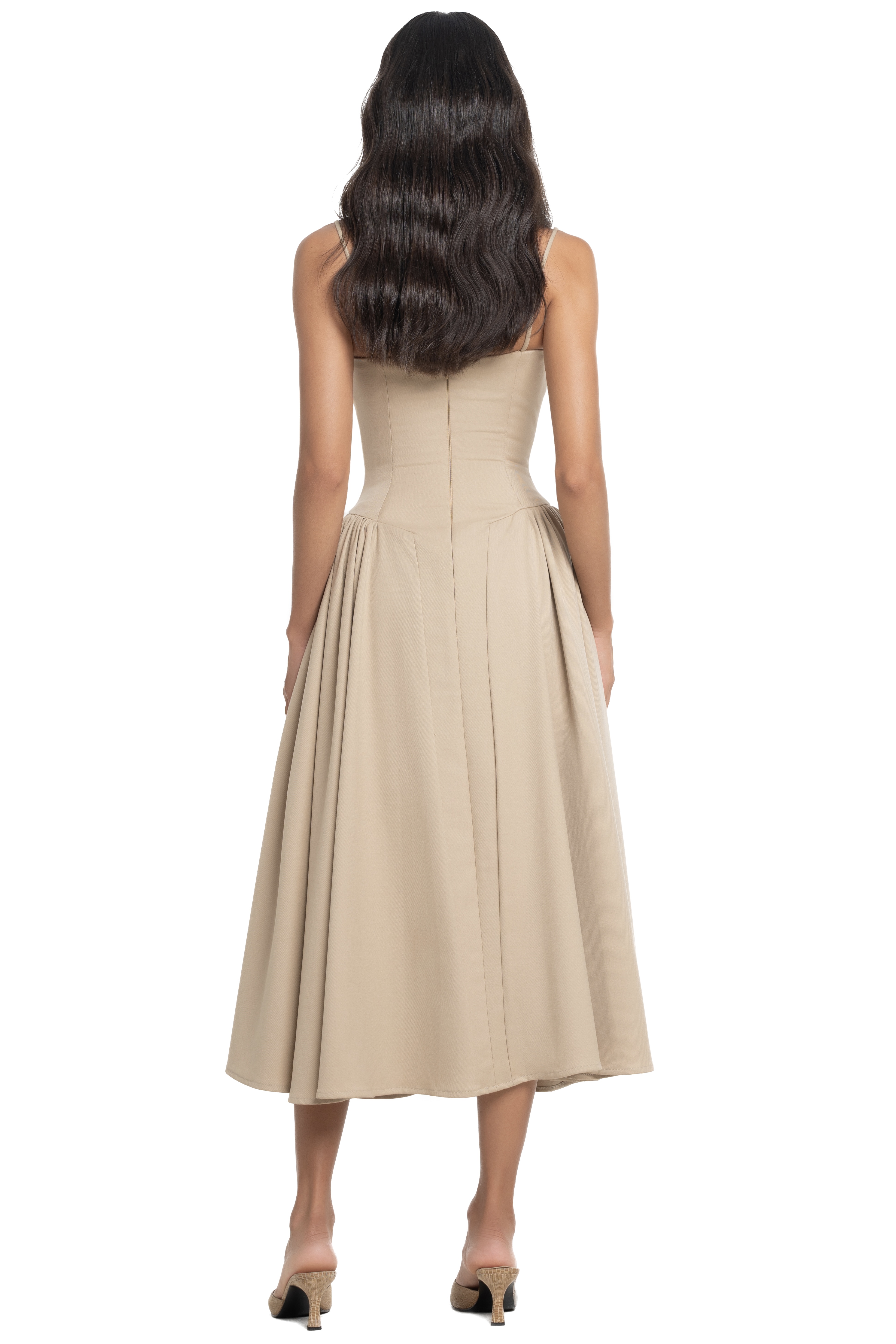 GABRIELLA DRESS - BEIGE