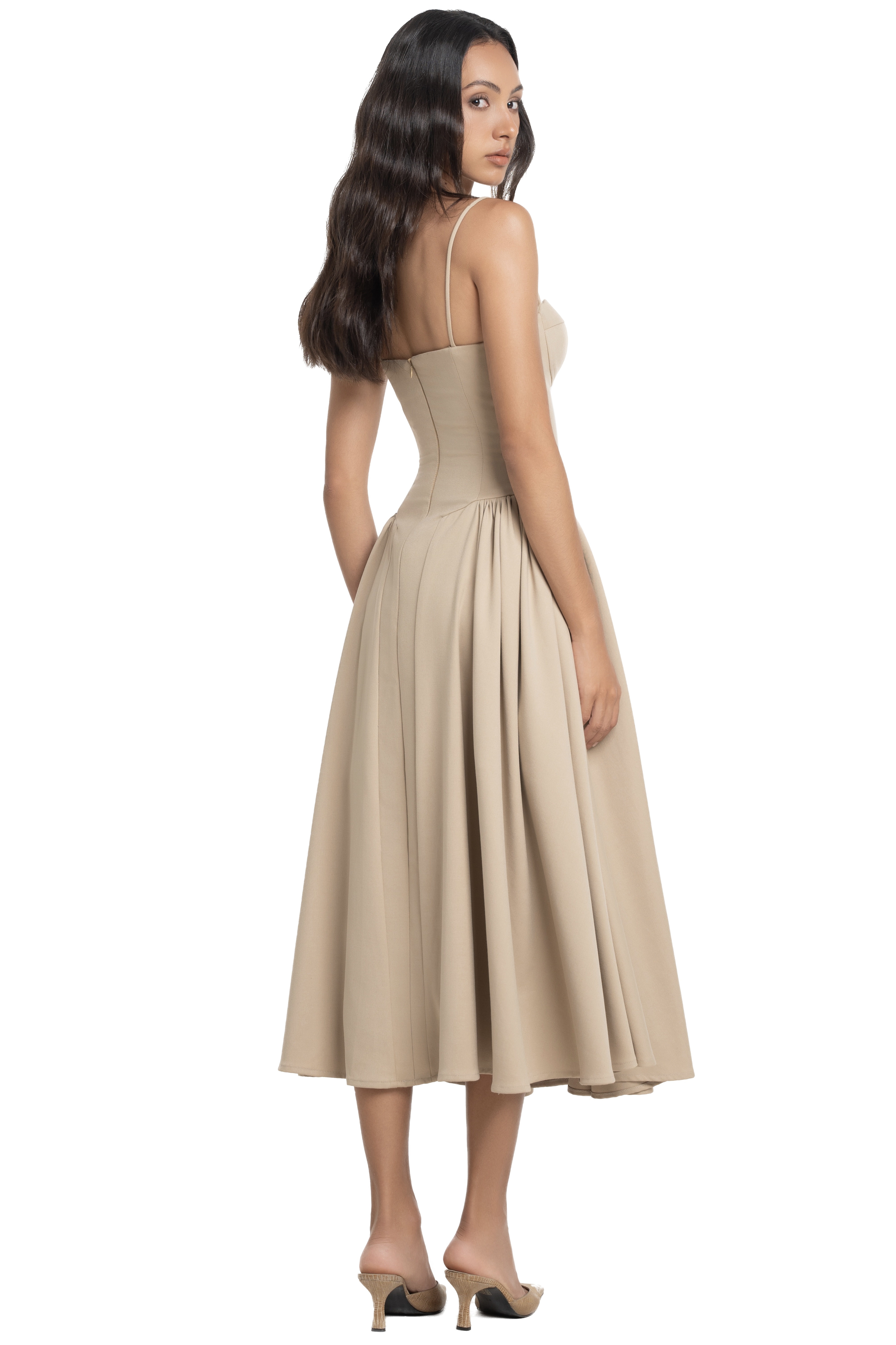 GABRIELLA DRESS - BEIGE
