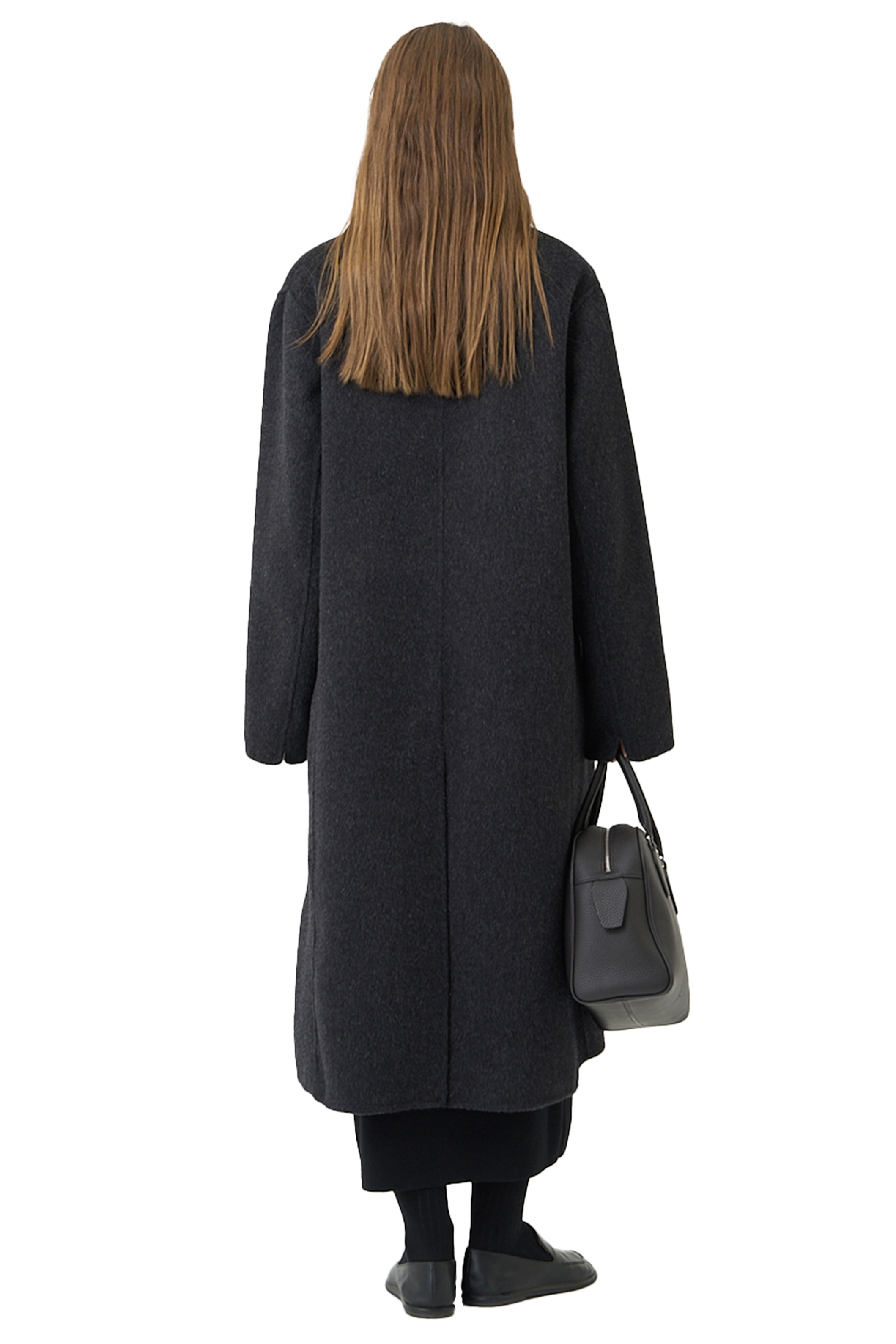RENOIR COAT - BLACK MELANGE