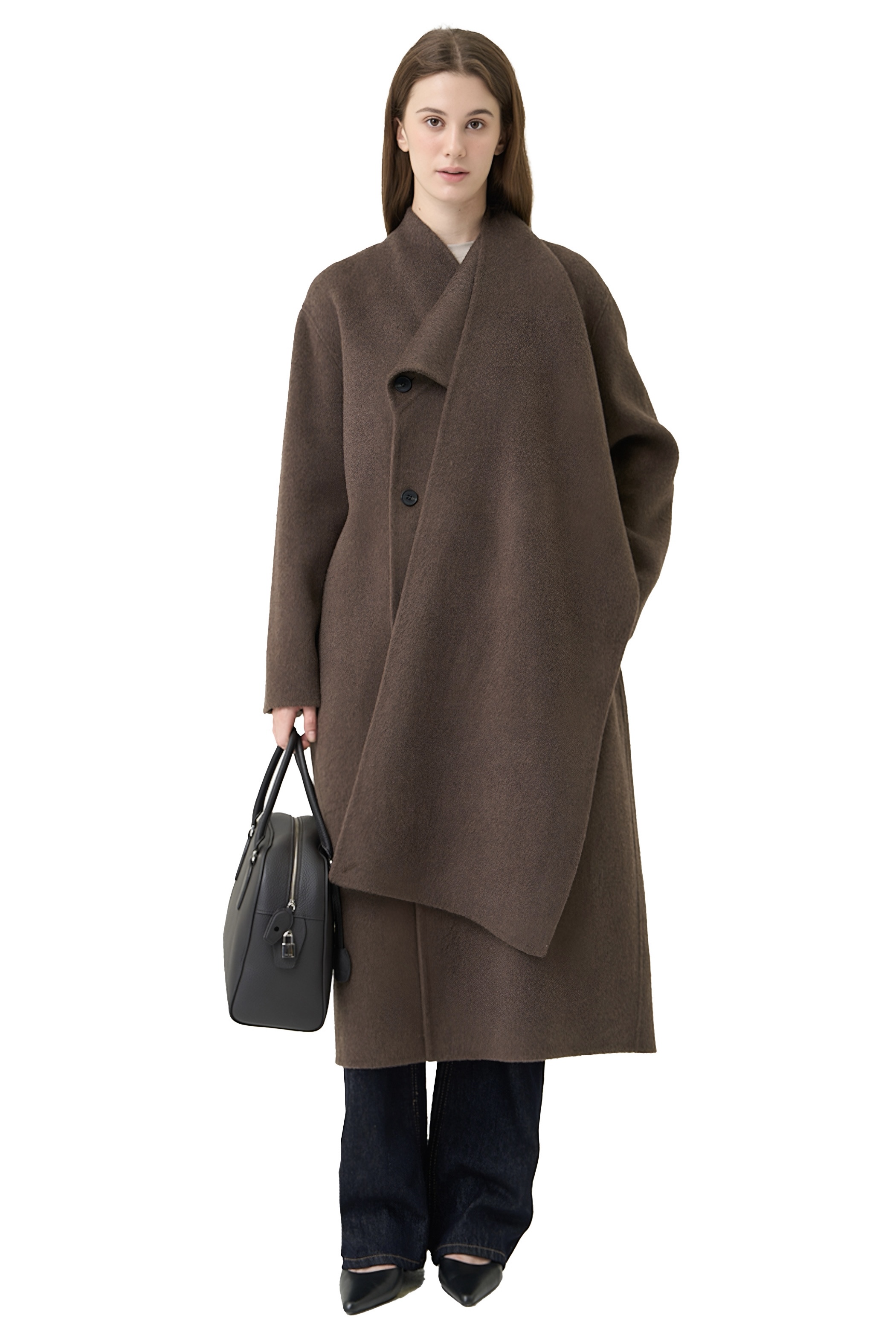 ONDINE COAT - BROWN