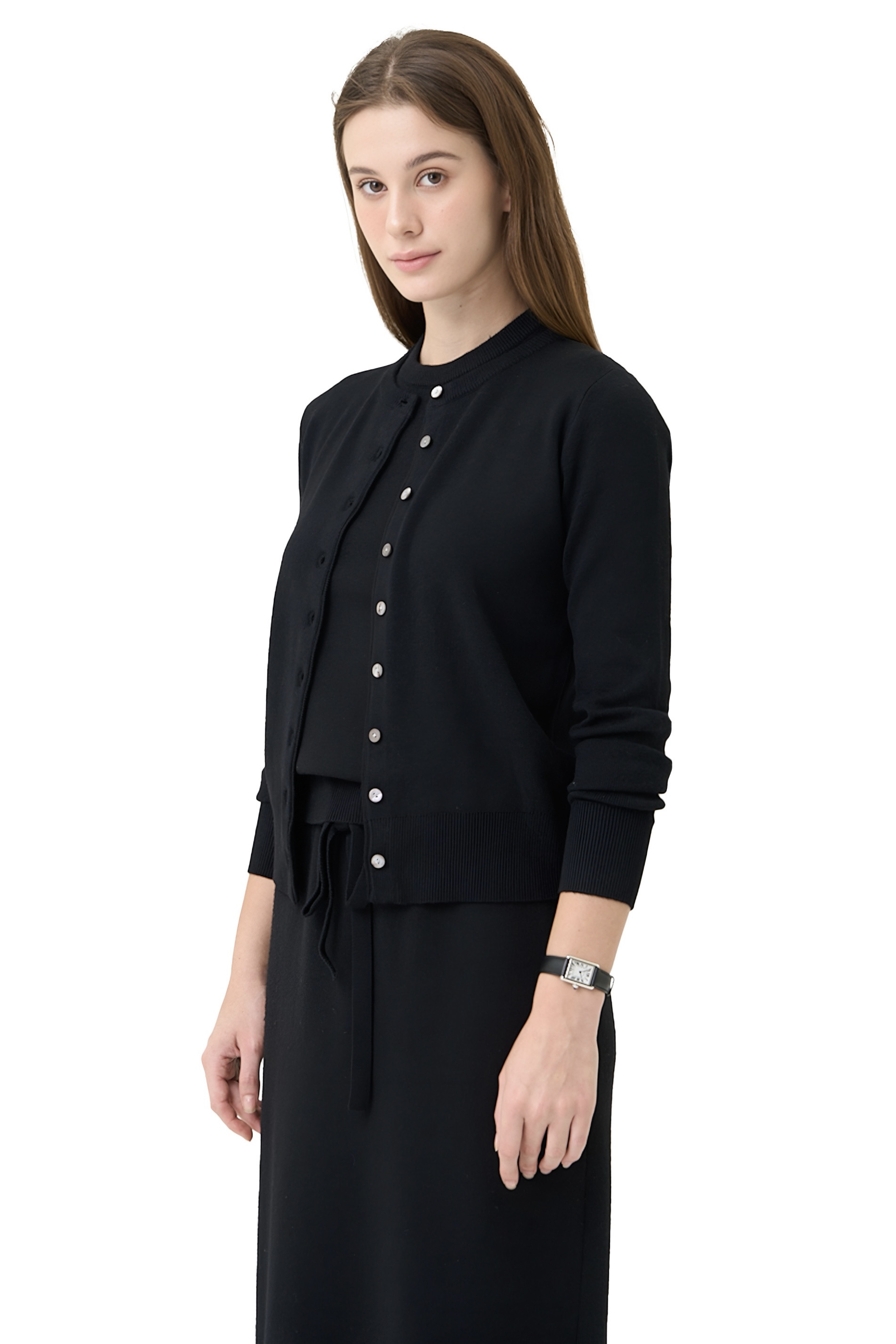 AMANU CARDIGAN - BLACK