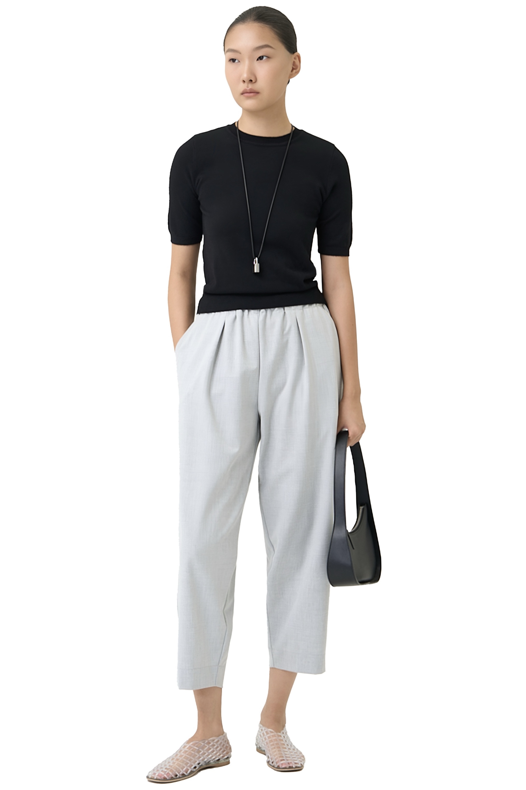 CREW TOP - BLACK