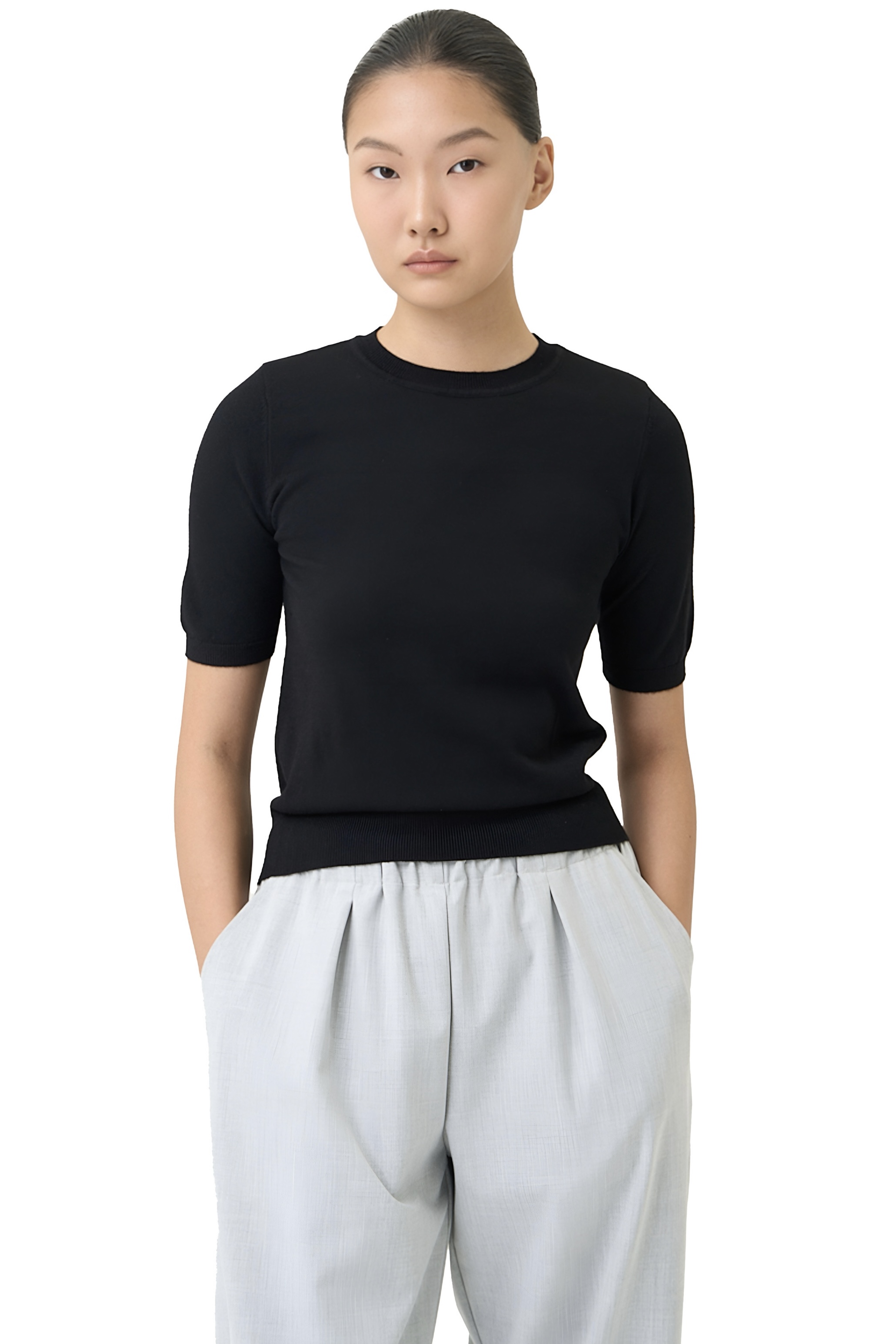CREW TOP - BLACK