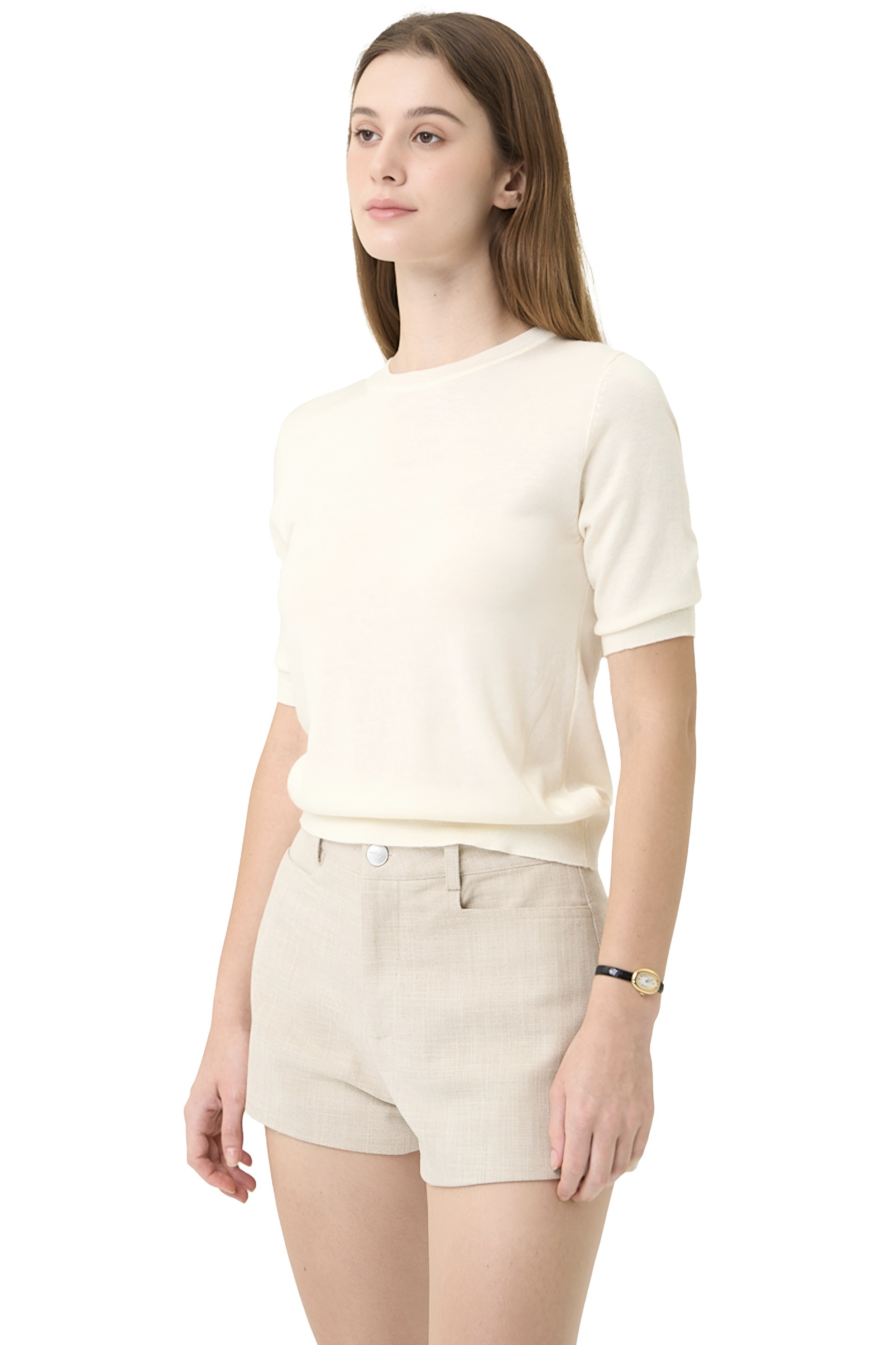 CREW TOP - CREAM