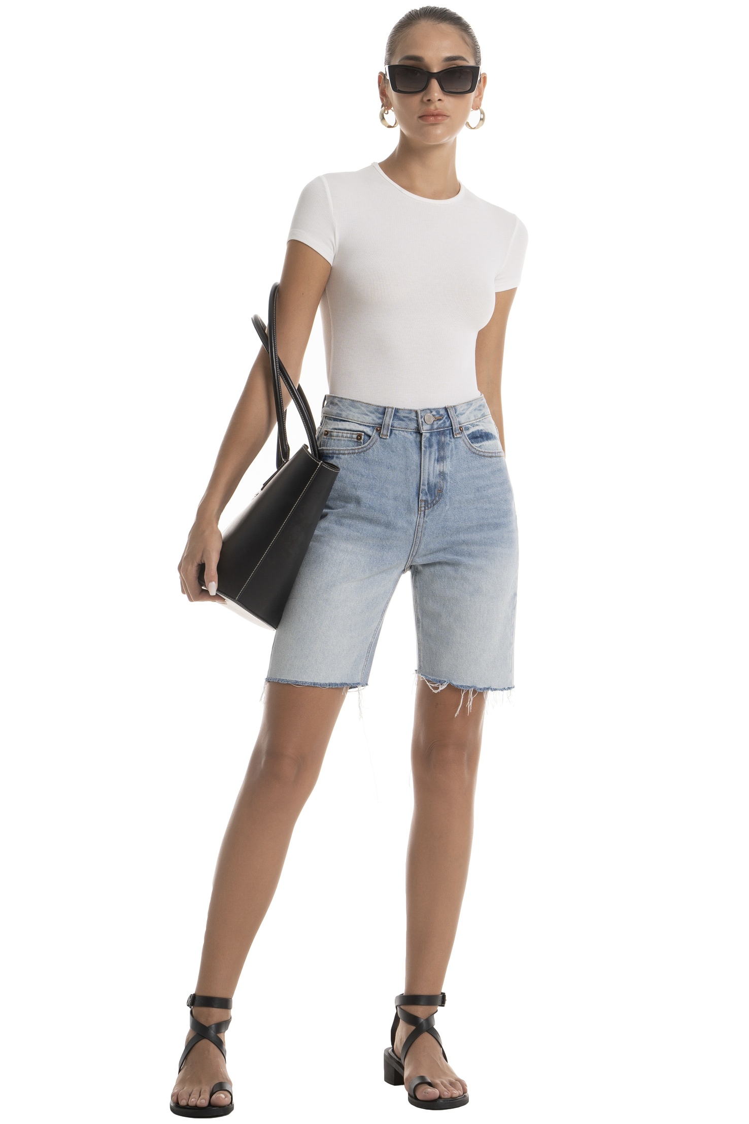 CITI DENIM SHORT - LIGHT BLUE