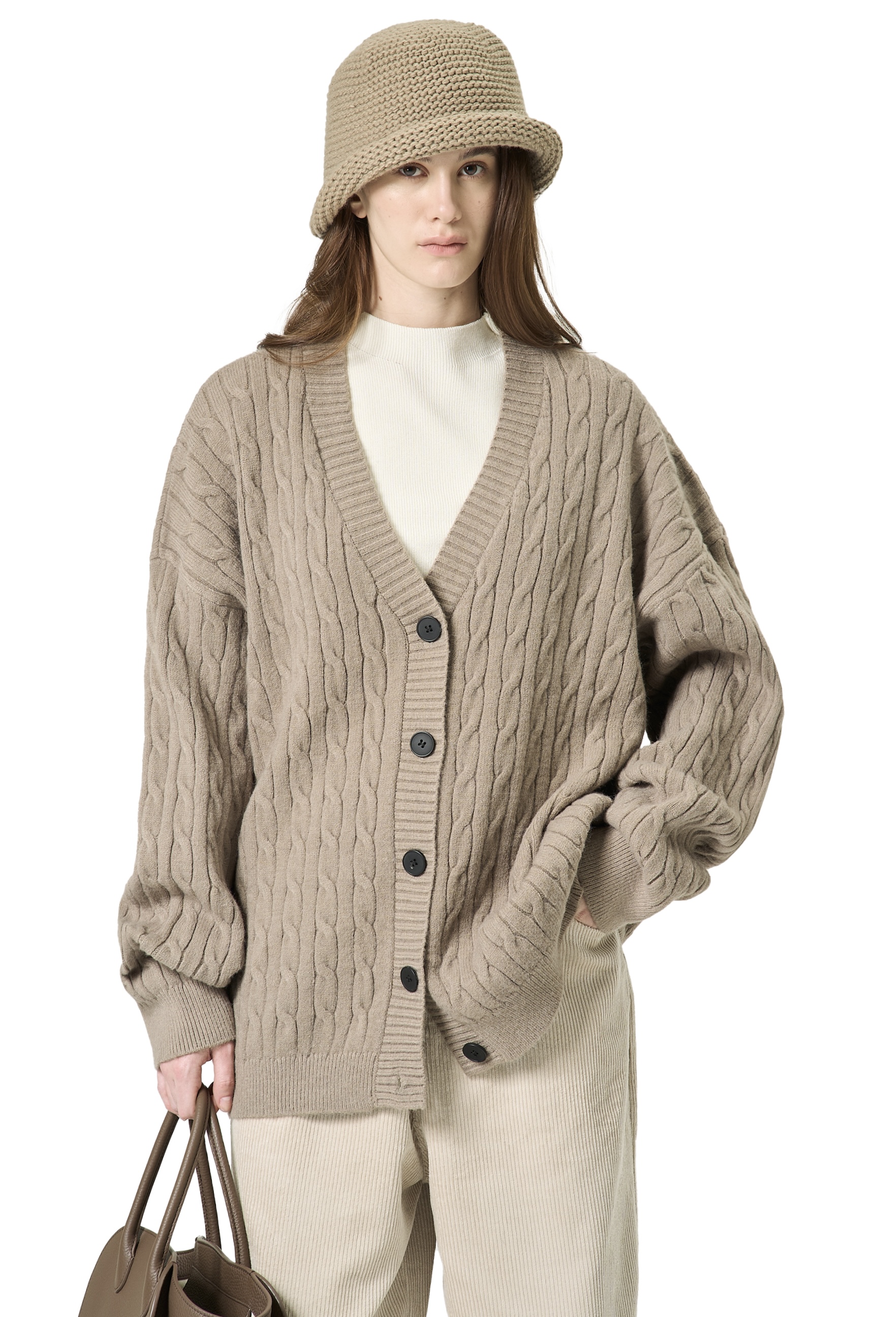 SANDOR CARDIGAN - TAUPE