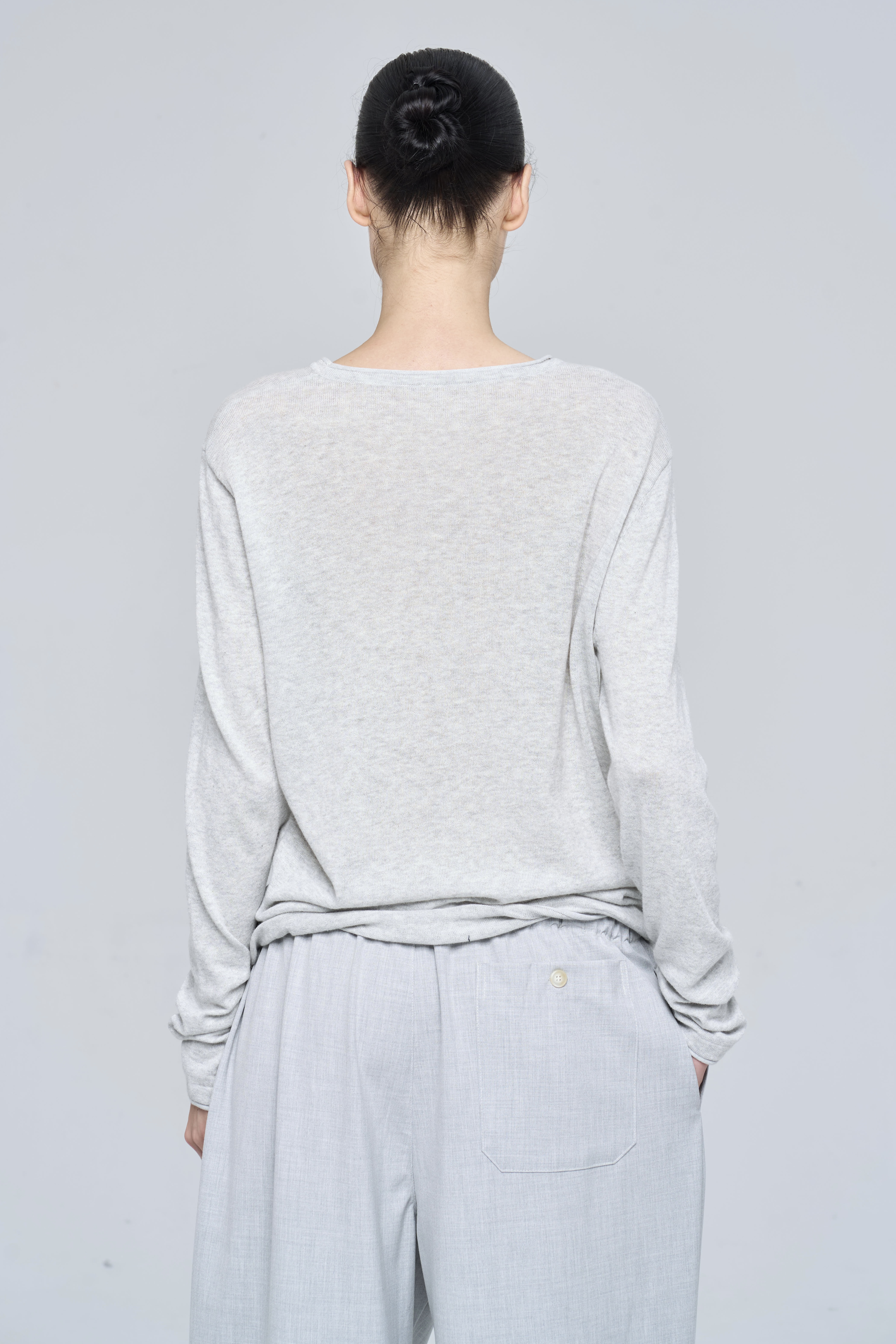 STEVE TOP - LIGHT GREY