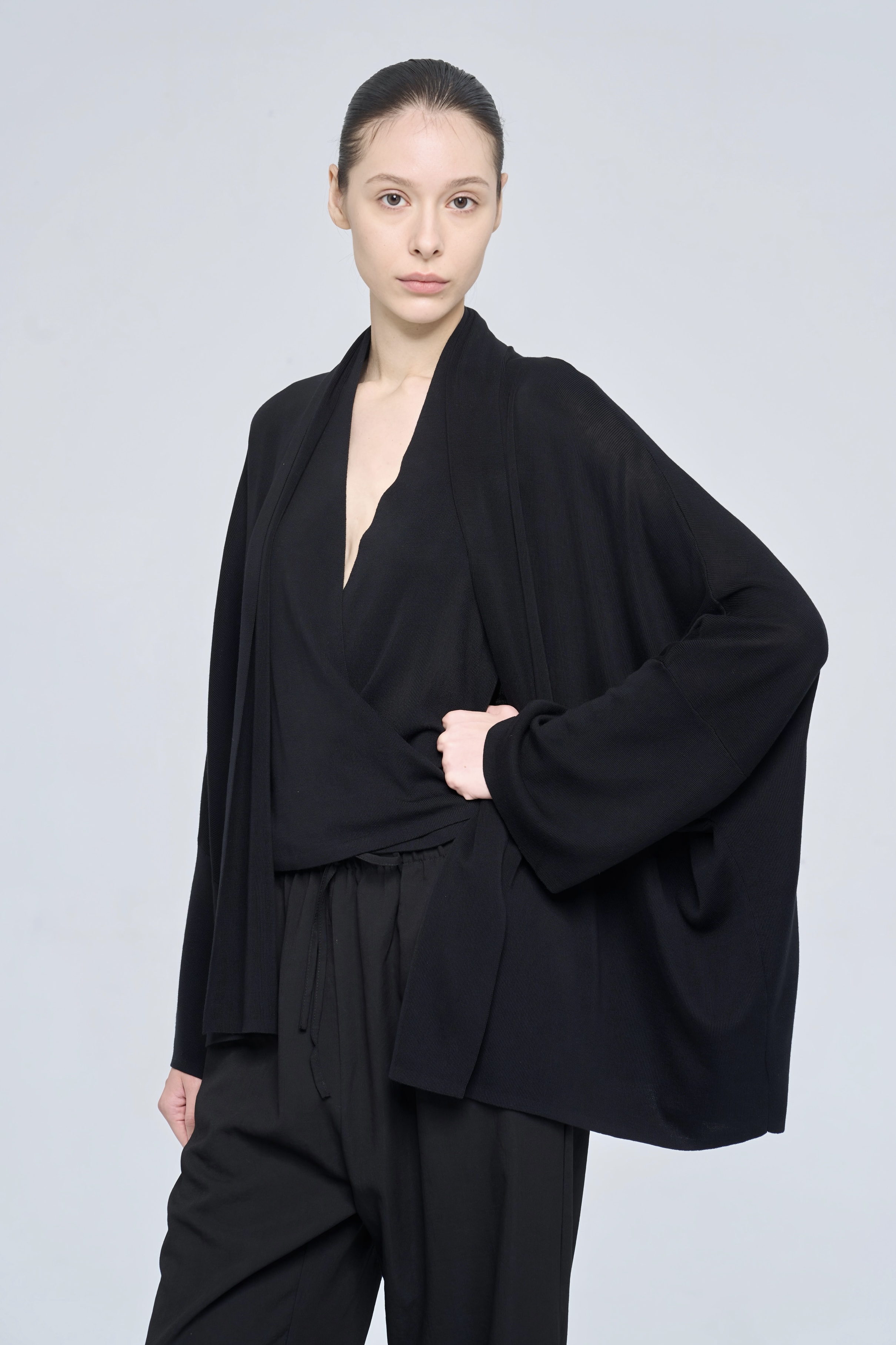 LILOU CARDIGAN - BLACK