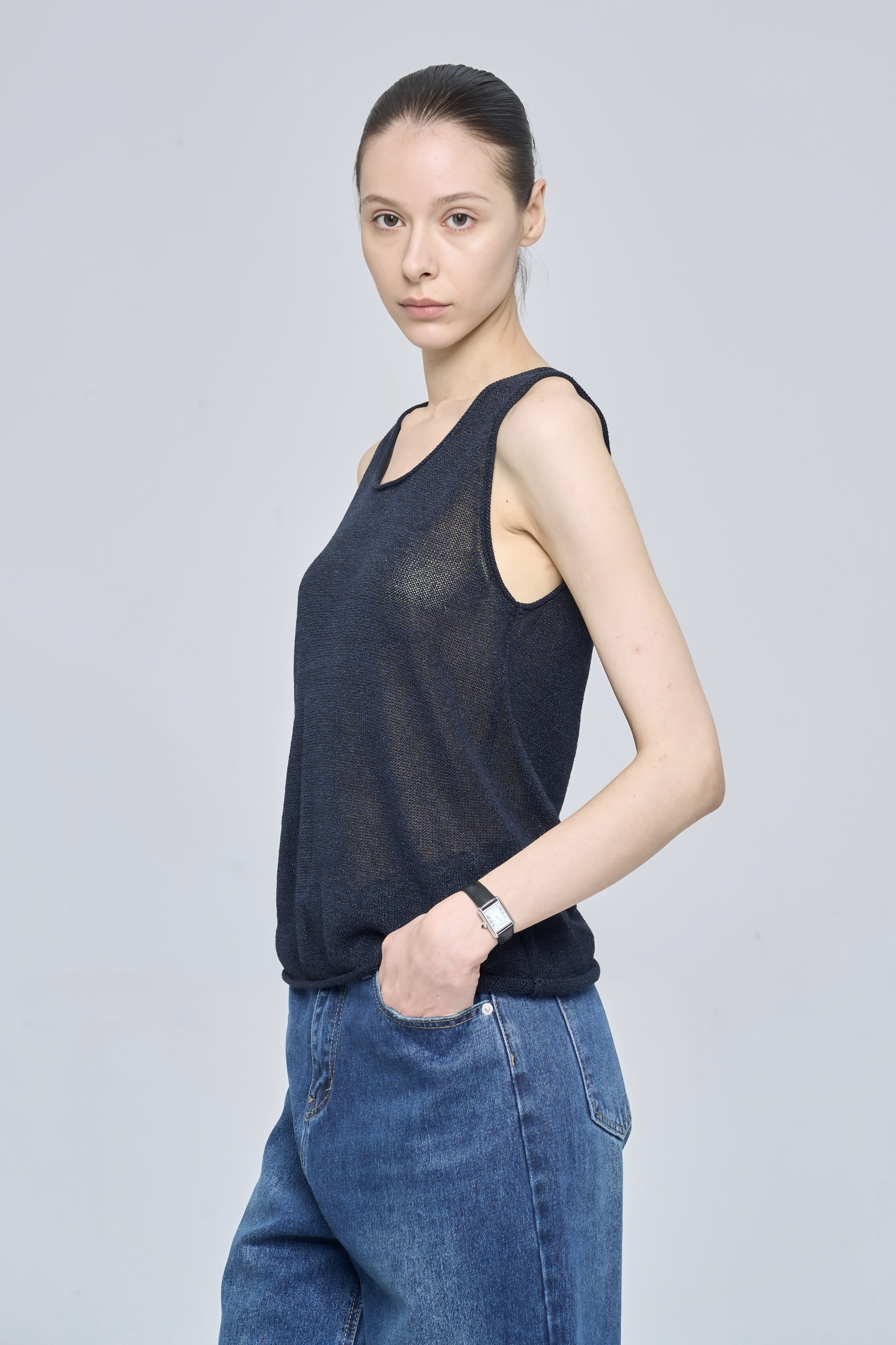 AYU VEST - NAVY