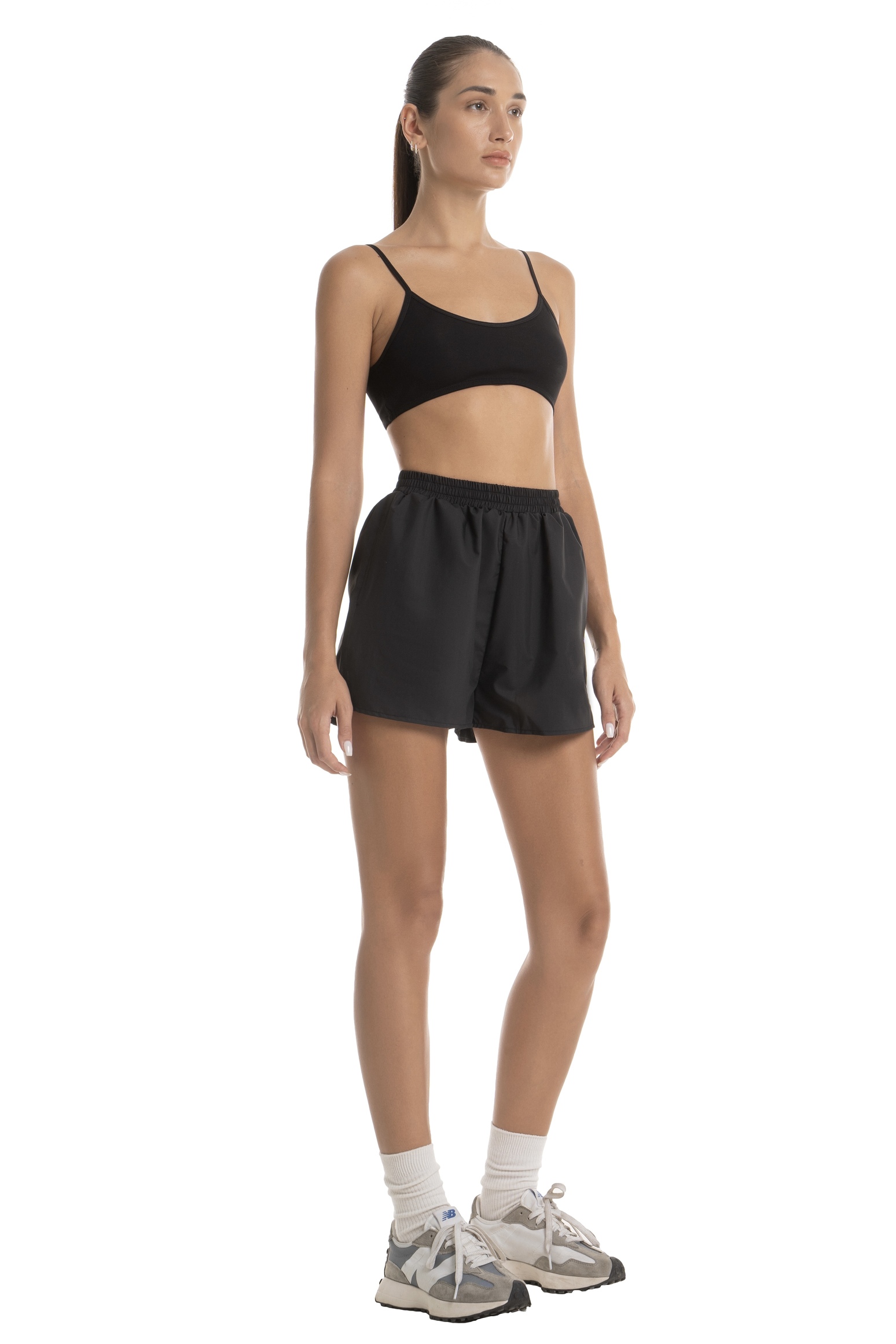 COTTON CLASSIC BRA - BLACK