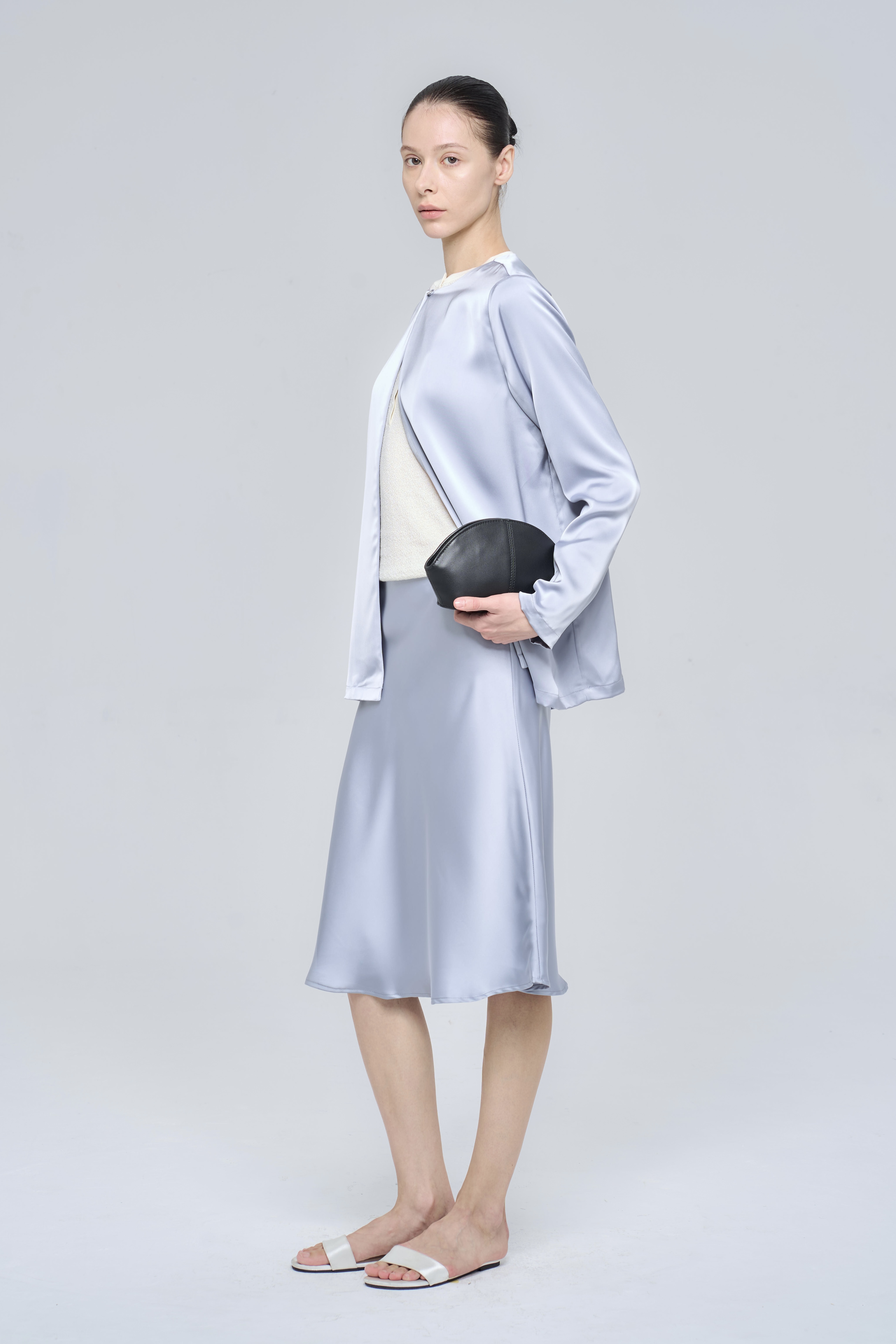 FLAVIE SKIRT - TRIDENT GREY