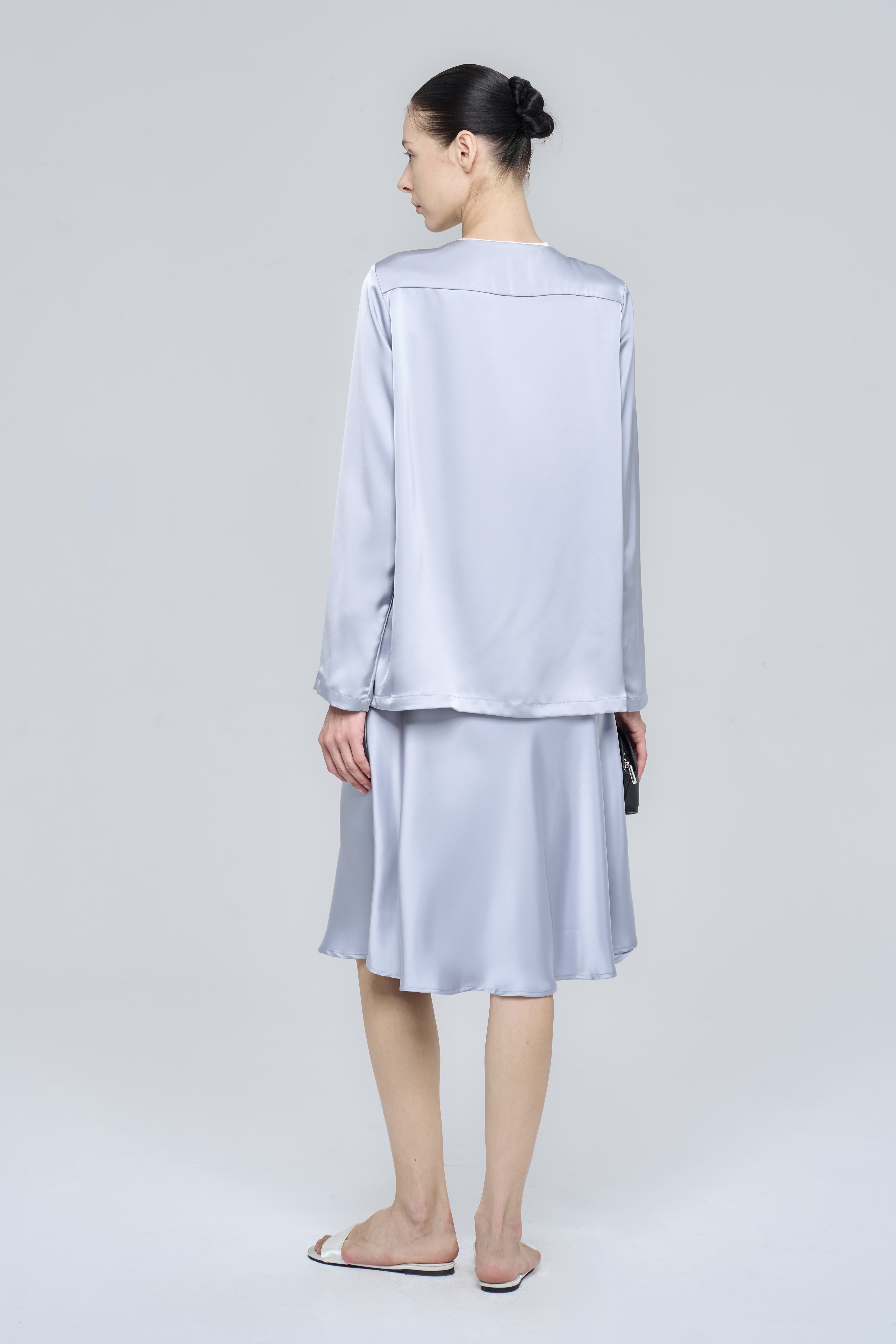 FLAVIE SKIRT - TRIDENT GREY