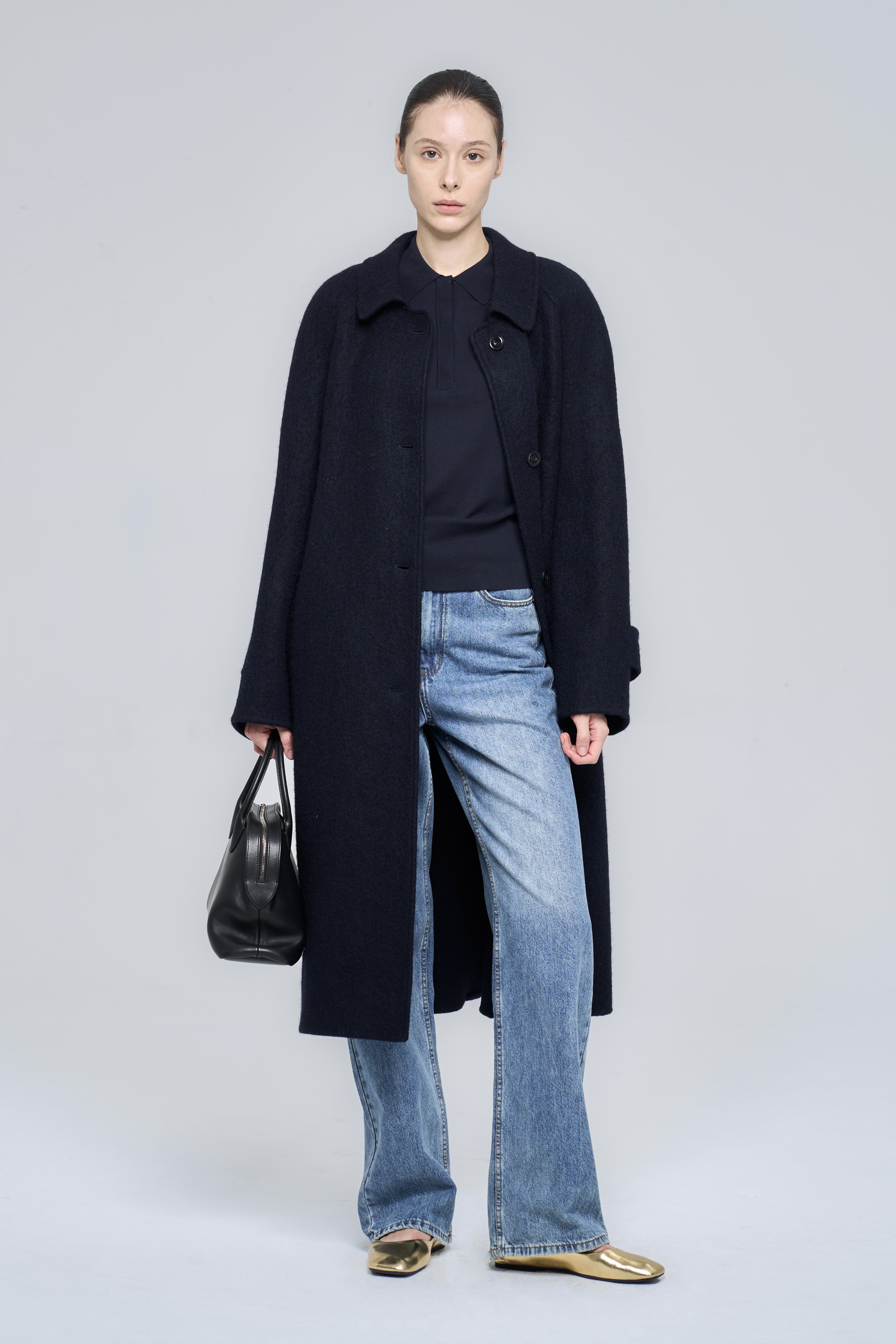 BRISTON COAT - NAVY