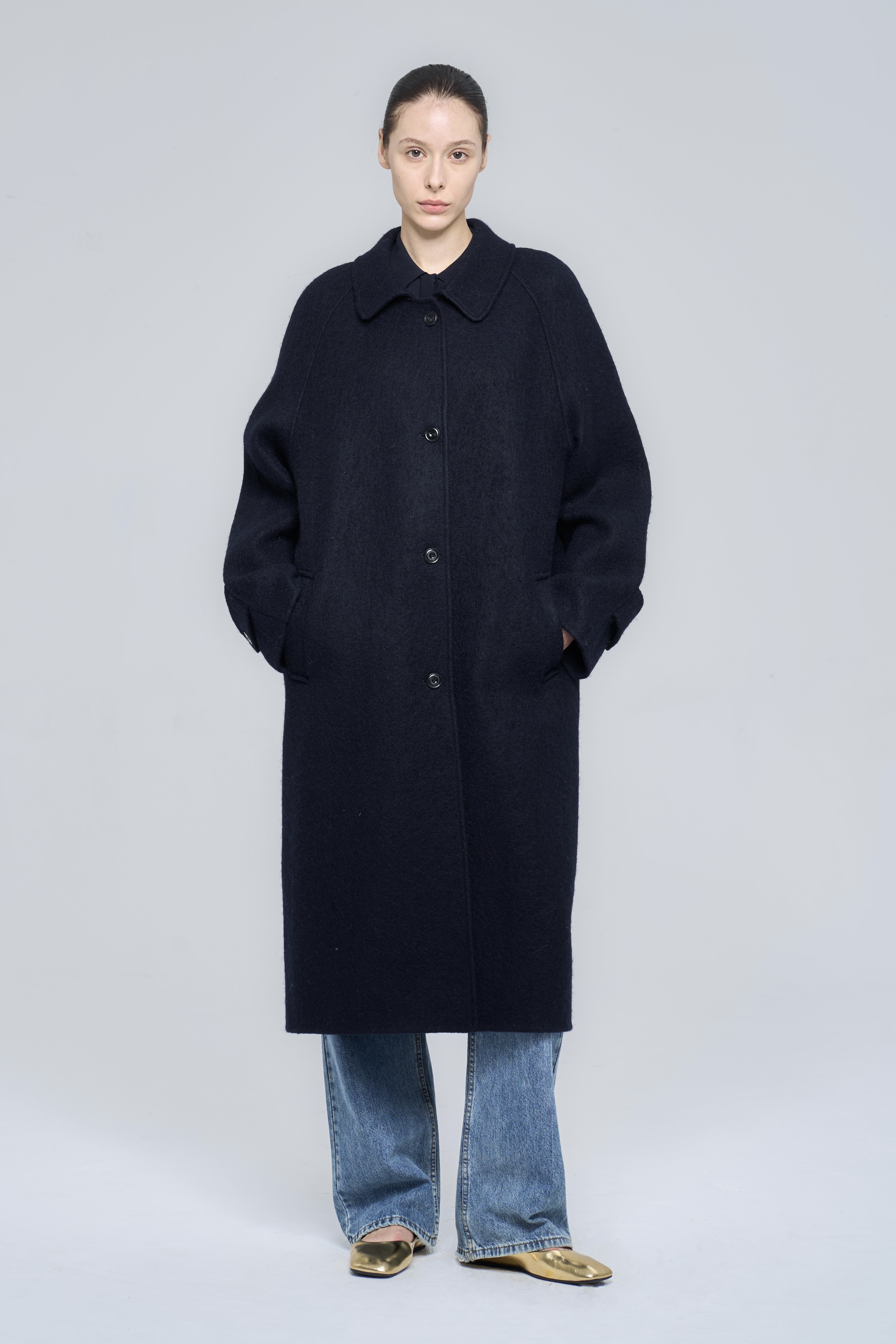 BRISTON COAT - NAVY