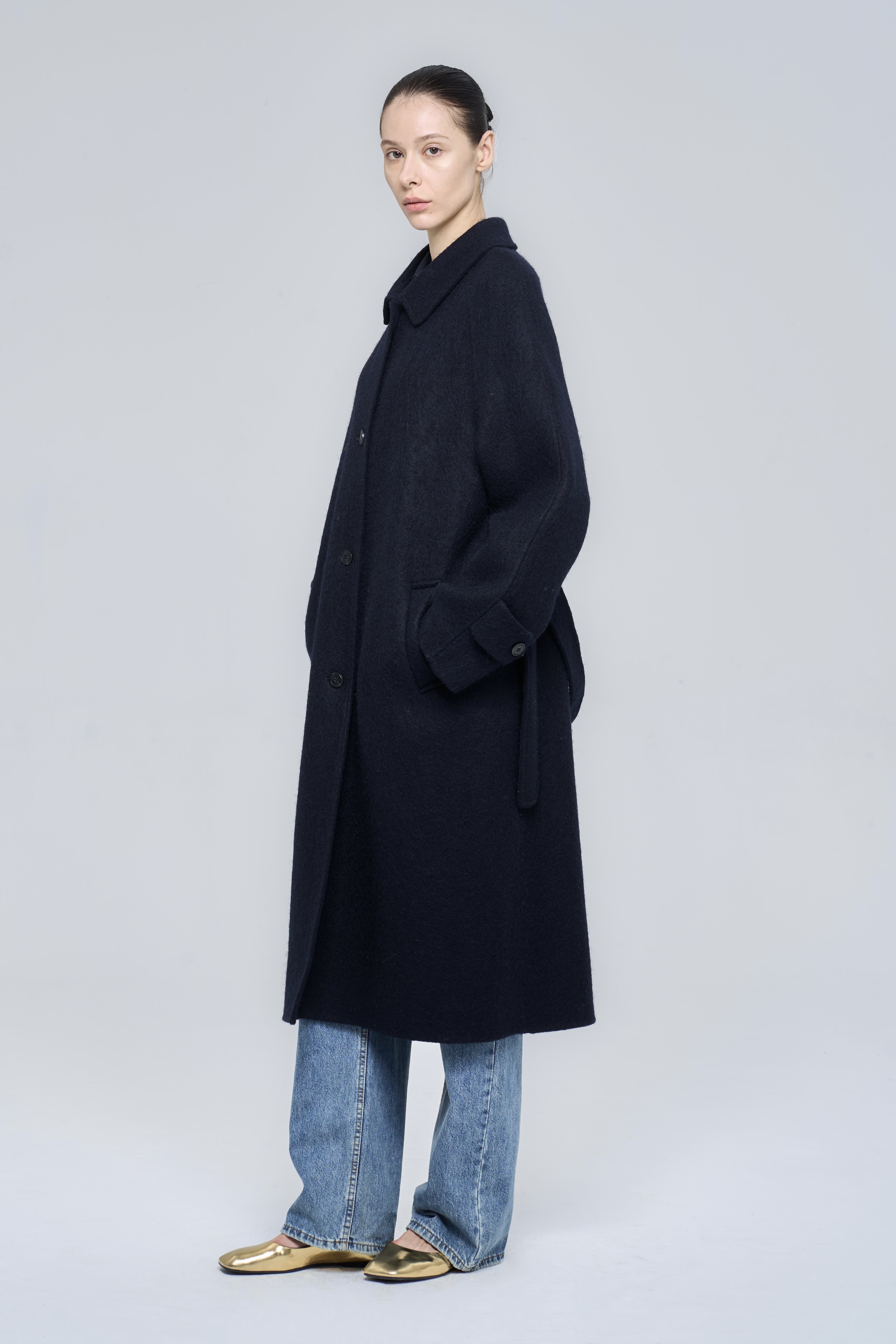 BRISTON COAT - NAVY