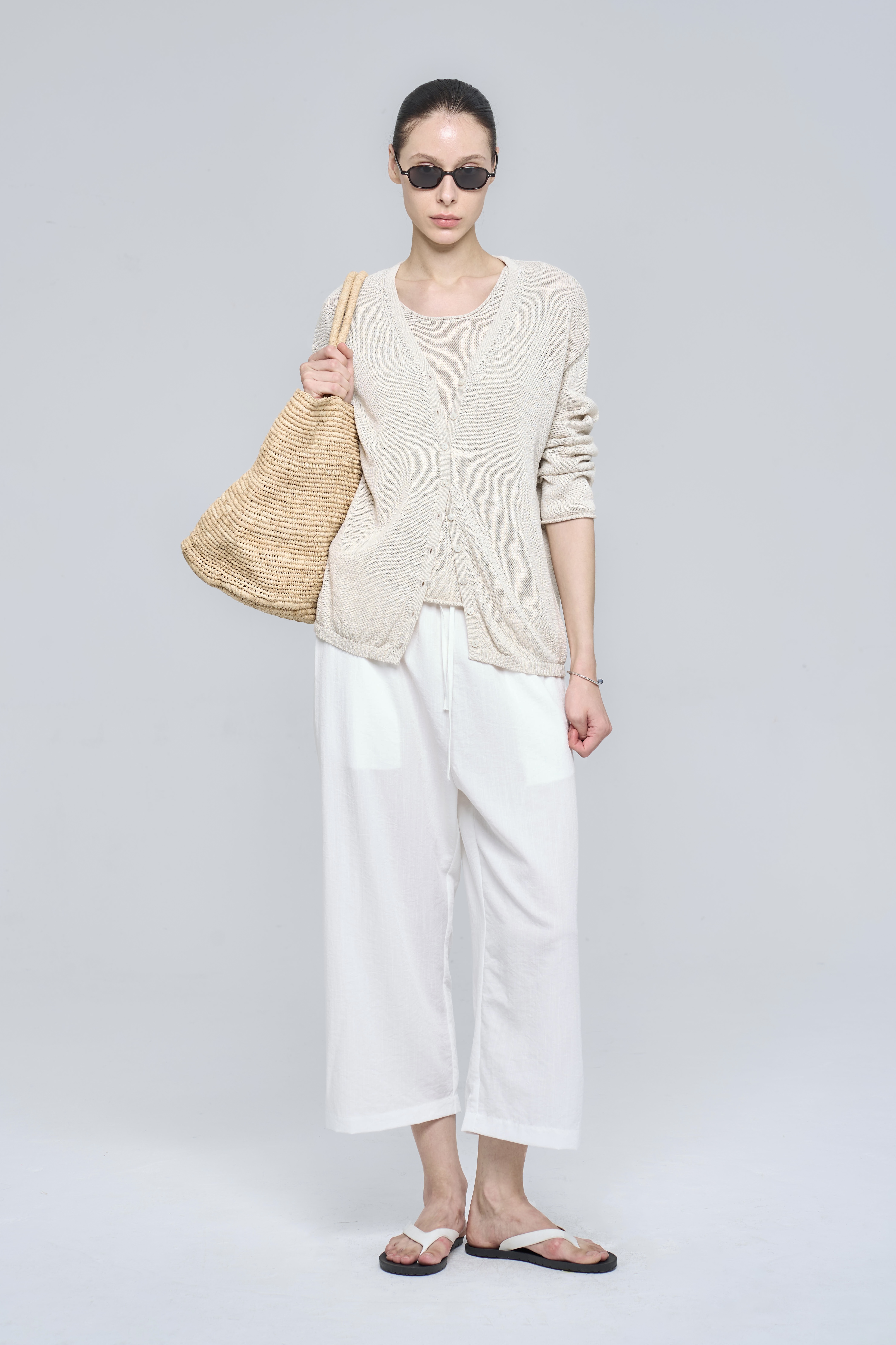 ELIO PANT - WHITE
