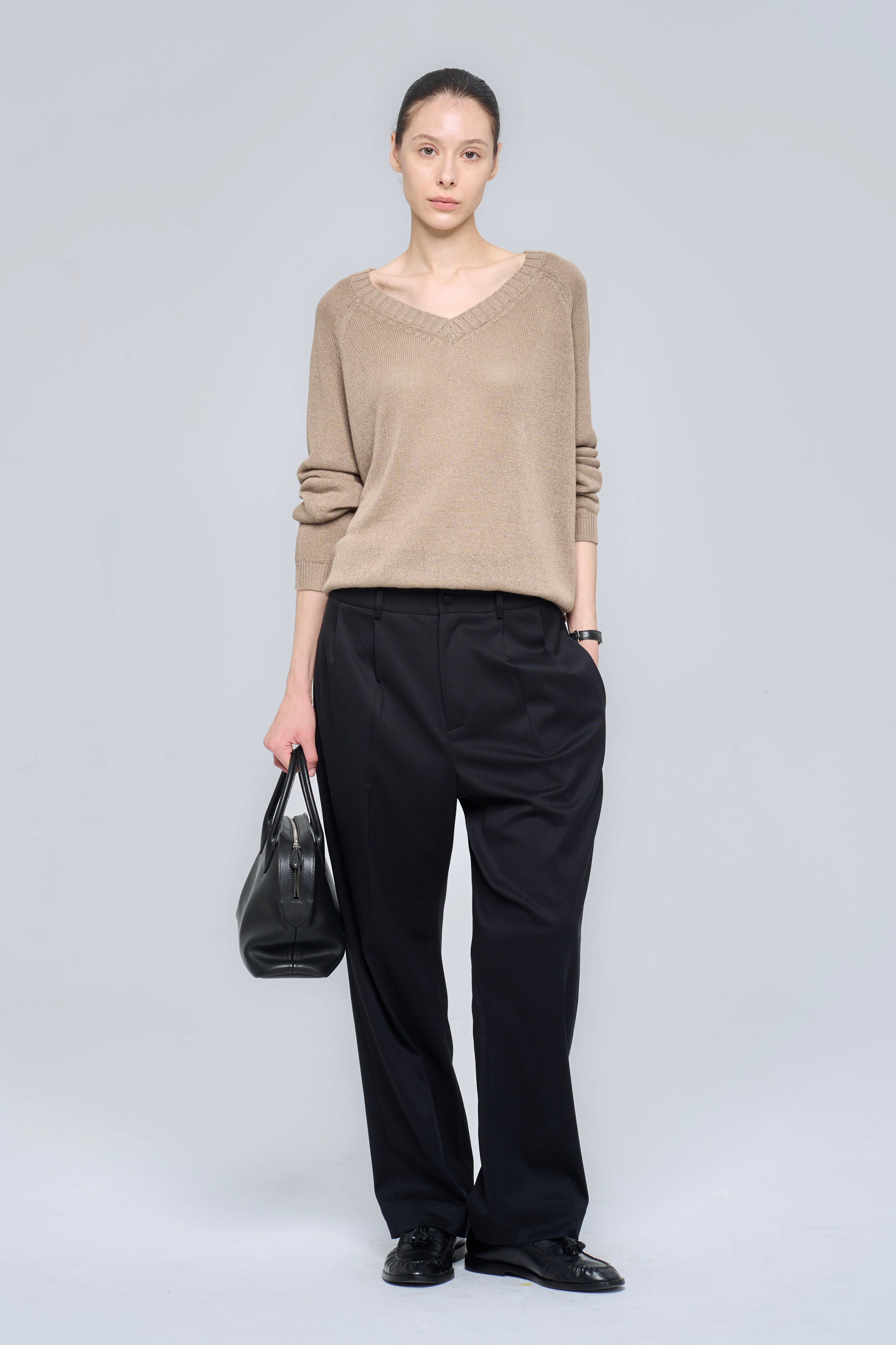 CLOVER TOP - TAUPE