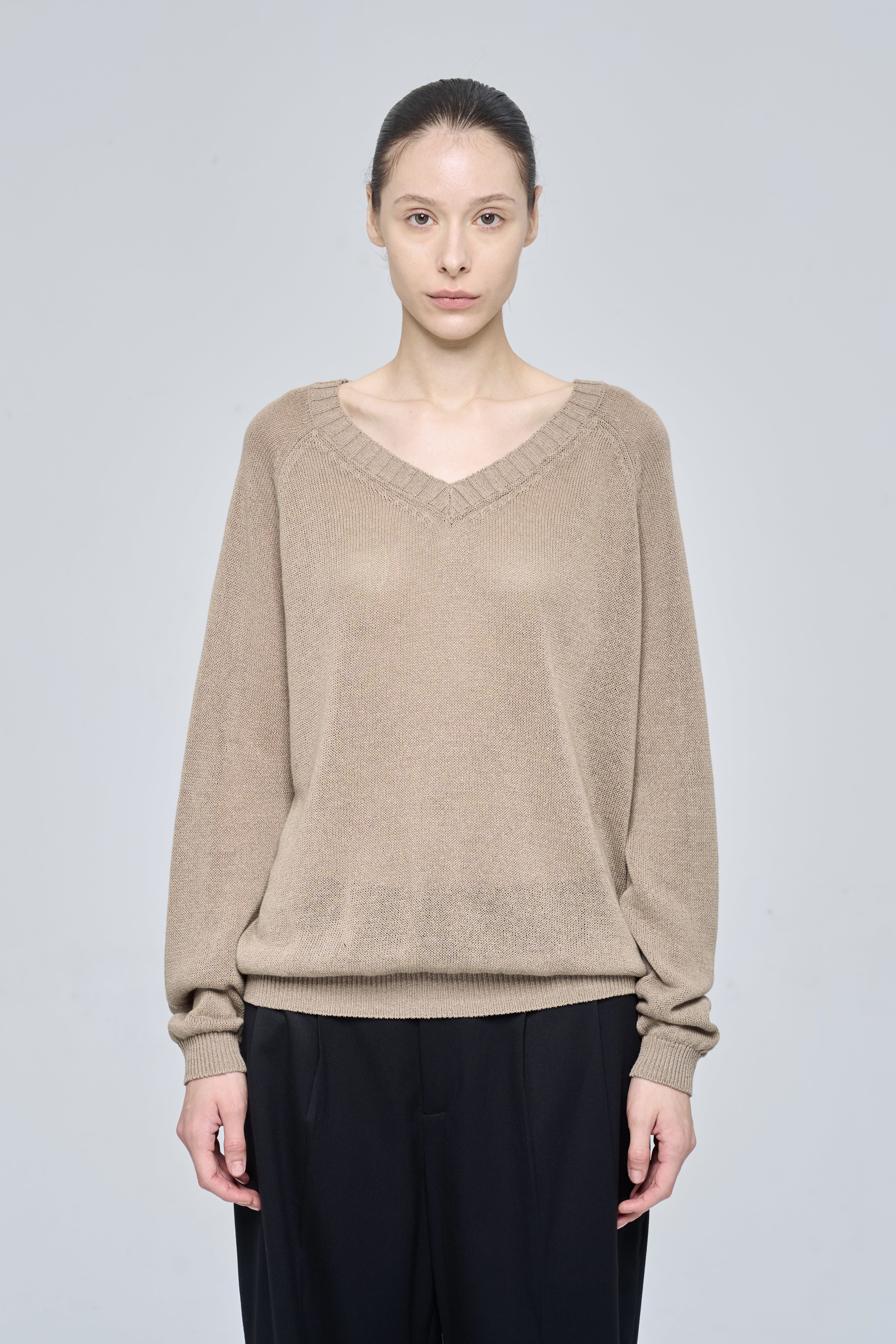 CLOVER TOP - TAUPE