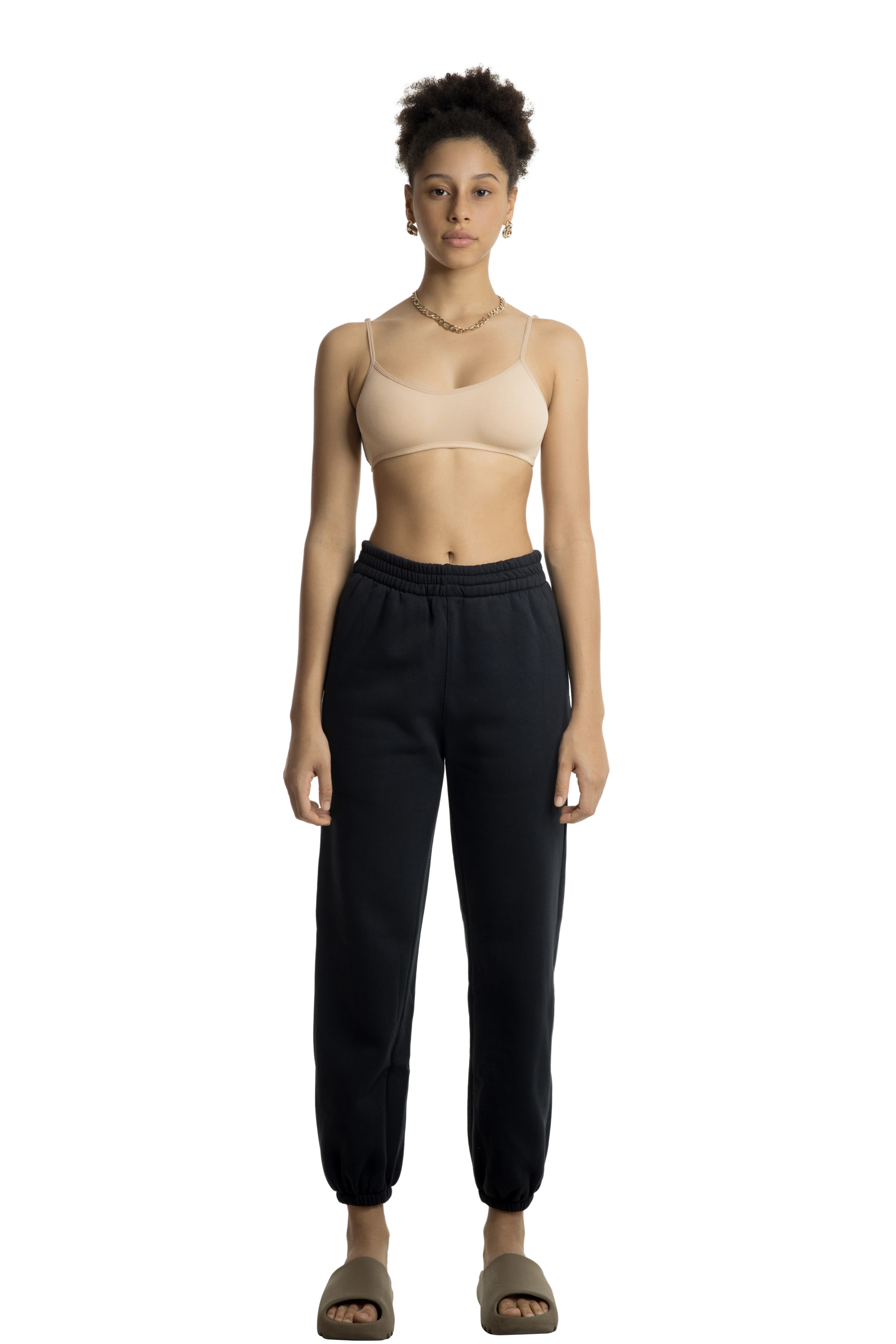 COTTON CLASSIC BRA - BEIGE